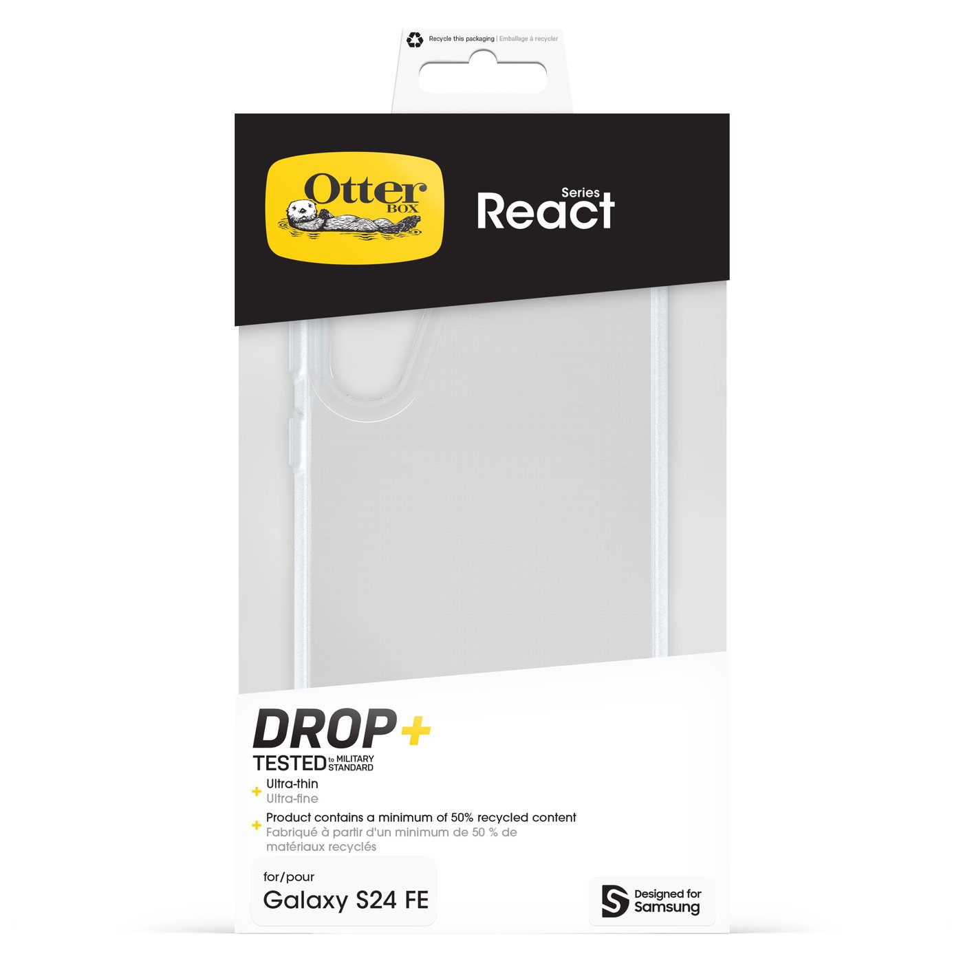 Otterbox React Fodral för Galaxy S23 FE Transparent