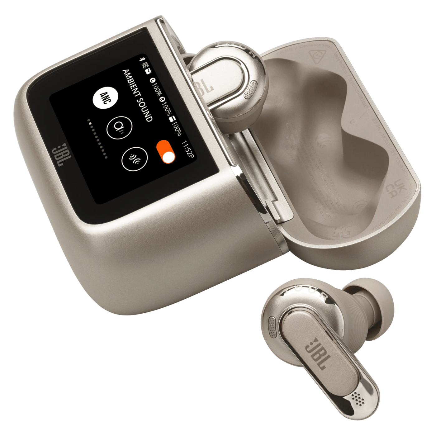 JBL Tour Pro 3 trådløse in-ear-hodetelefoner Latte