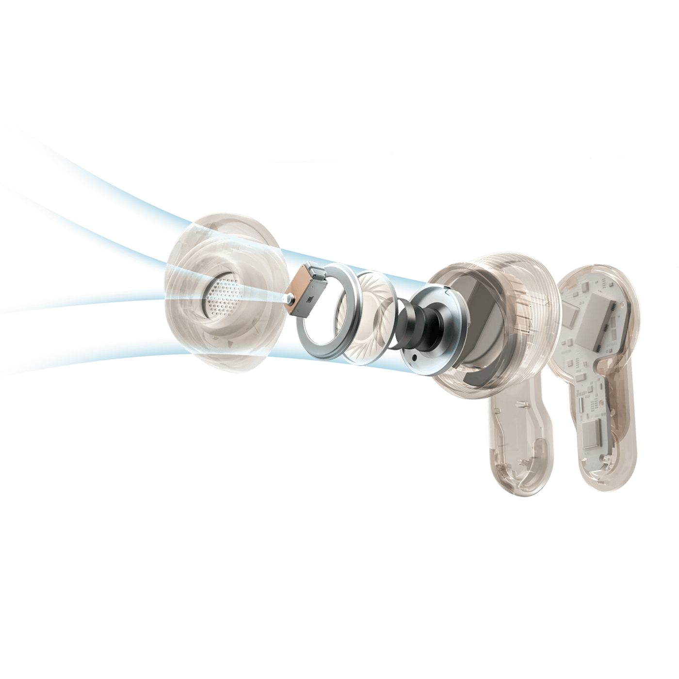JBL Tour Pro 3 trådløse in-ear-hodetelefoner Latte