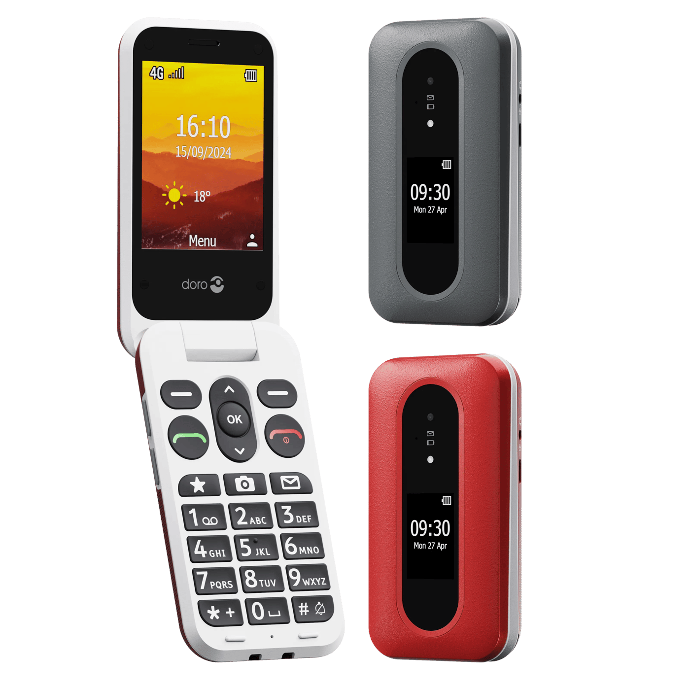 Doro Leva L31 mobiltelefon 4G Svart/vit