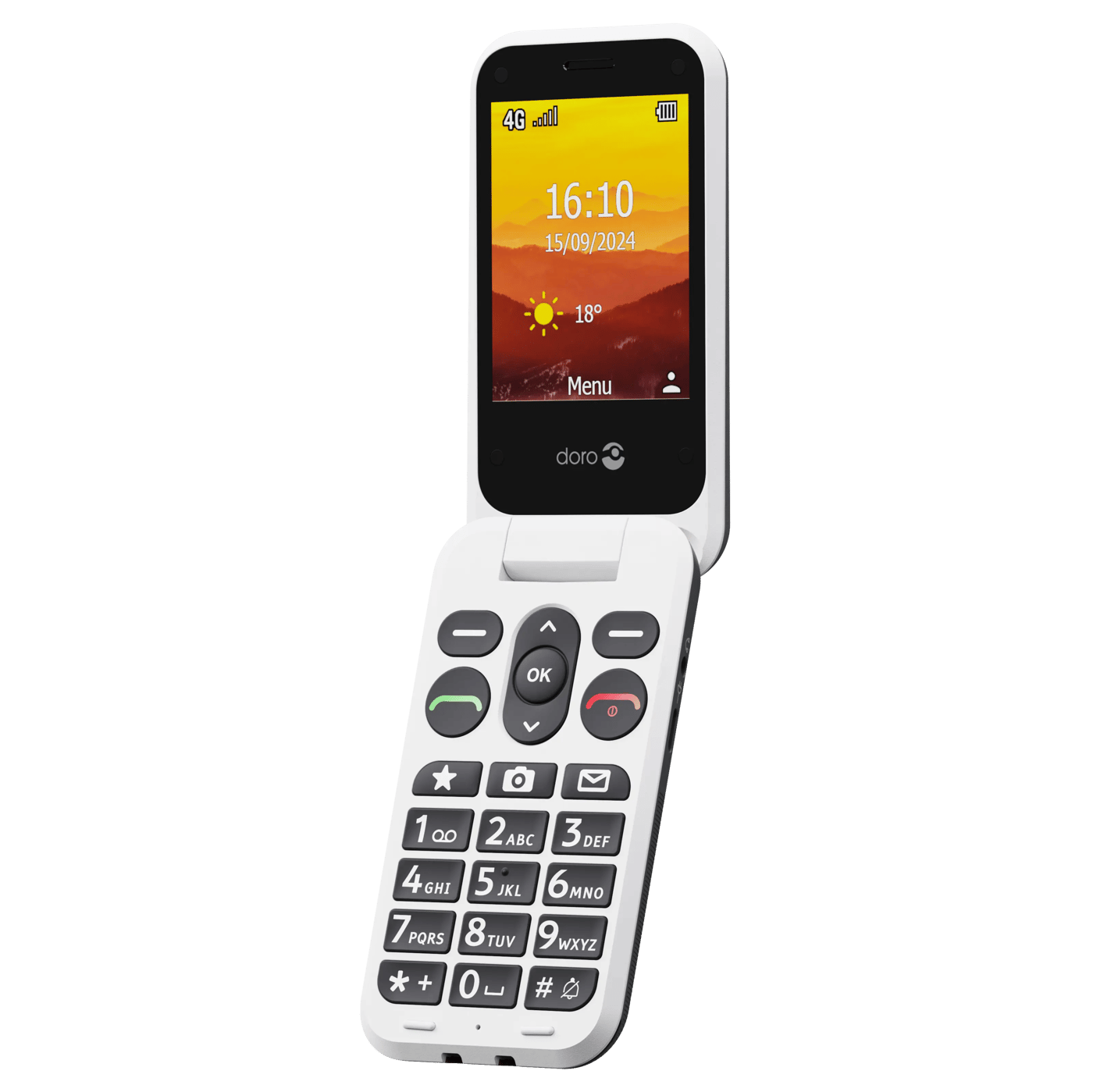 Doro Leva L31 mobiltelefon 4G Svart/vit