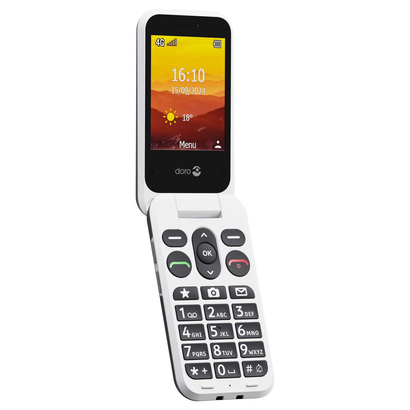 Doro Leva L31 mobiltelefon 4G Svart/vit