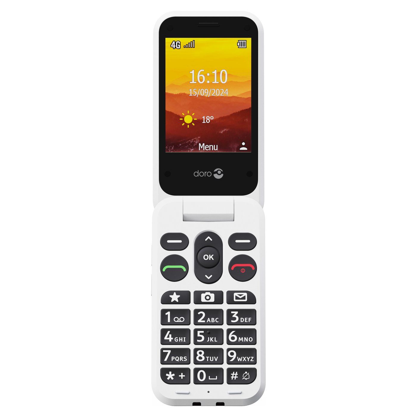 Doro Leva L31 mobiltelefon 4G Svart/vit