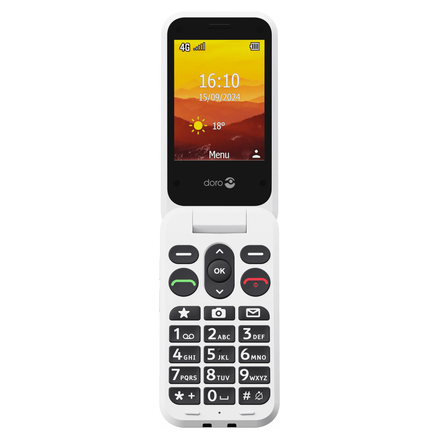 Doro Leva L31 mobiltelefon 4G Svart/vit
