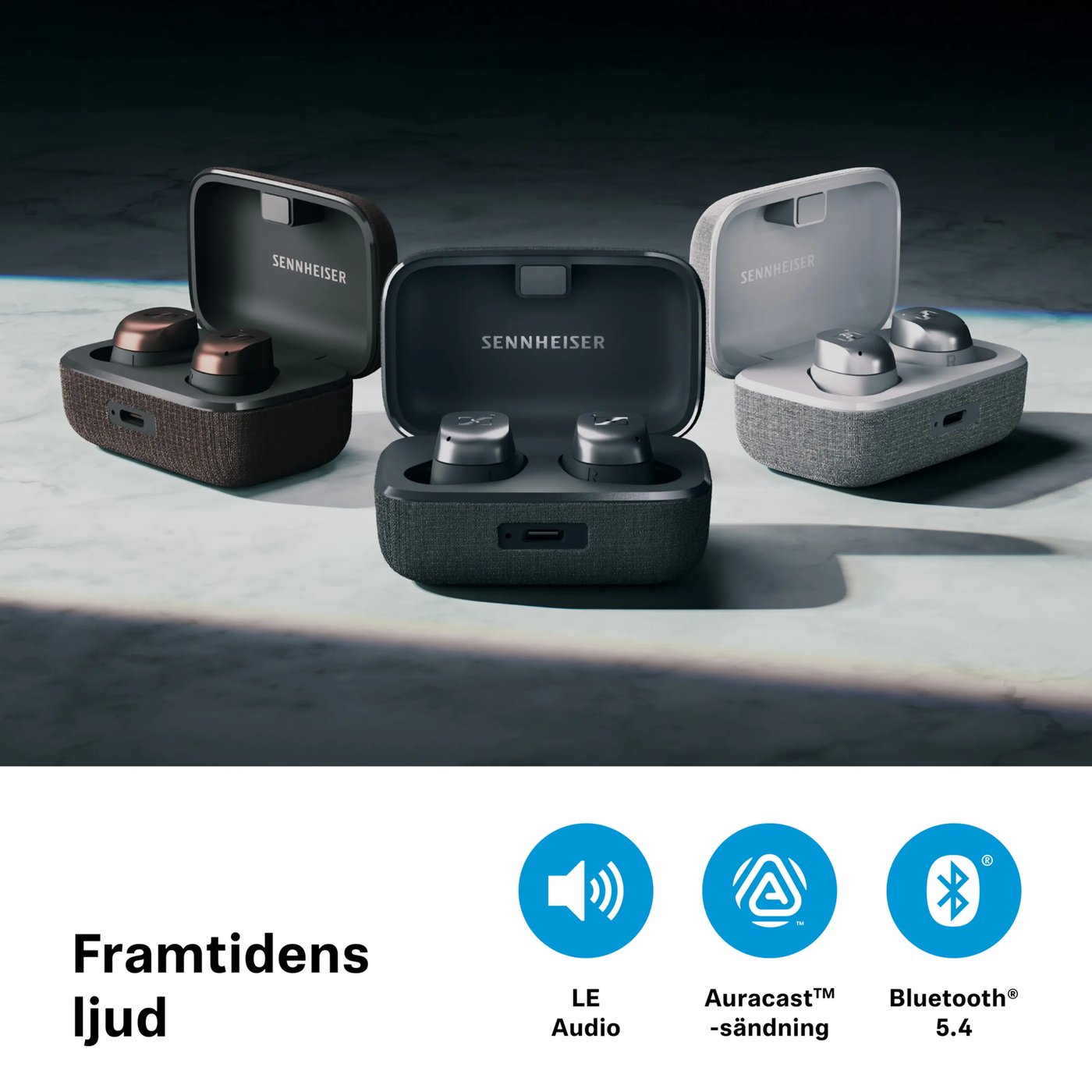 Sennheiser Momentum True Wireless 4 in-ear-hörlurar