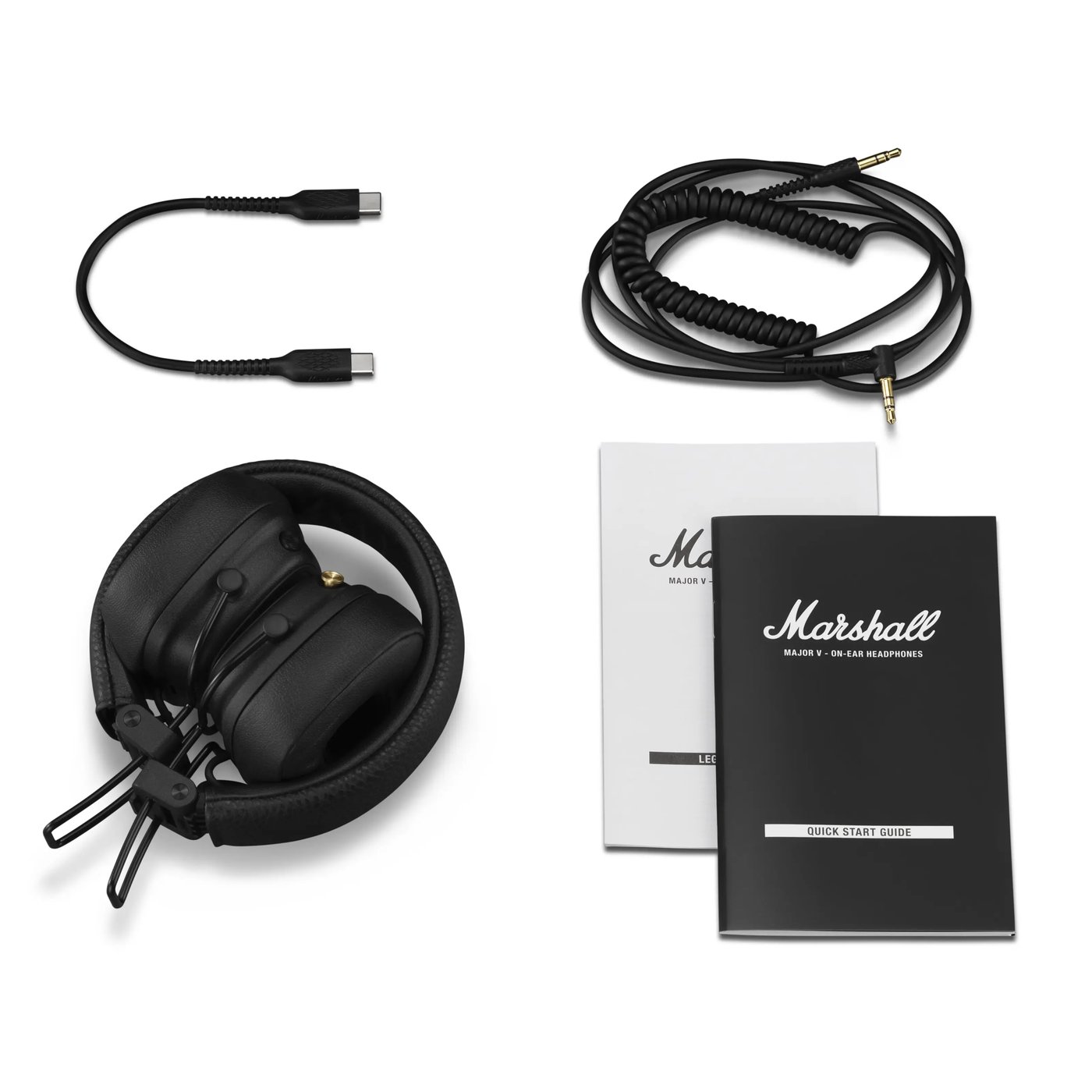 Marshall Major V trådlösa on-ear-hörlurar Black