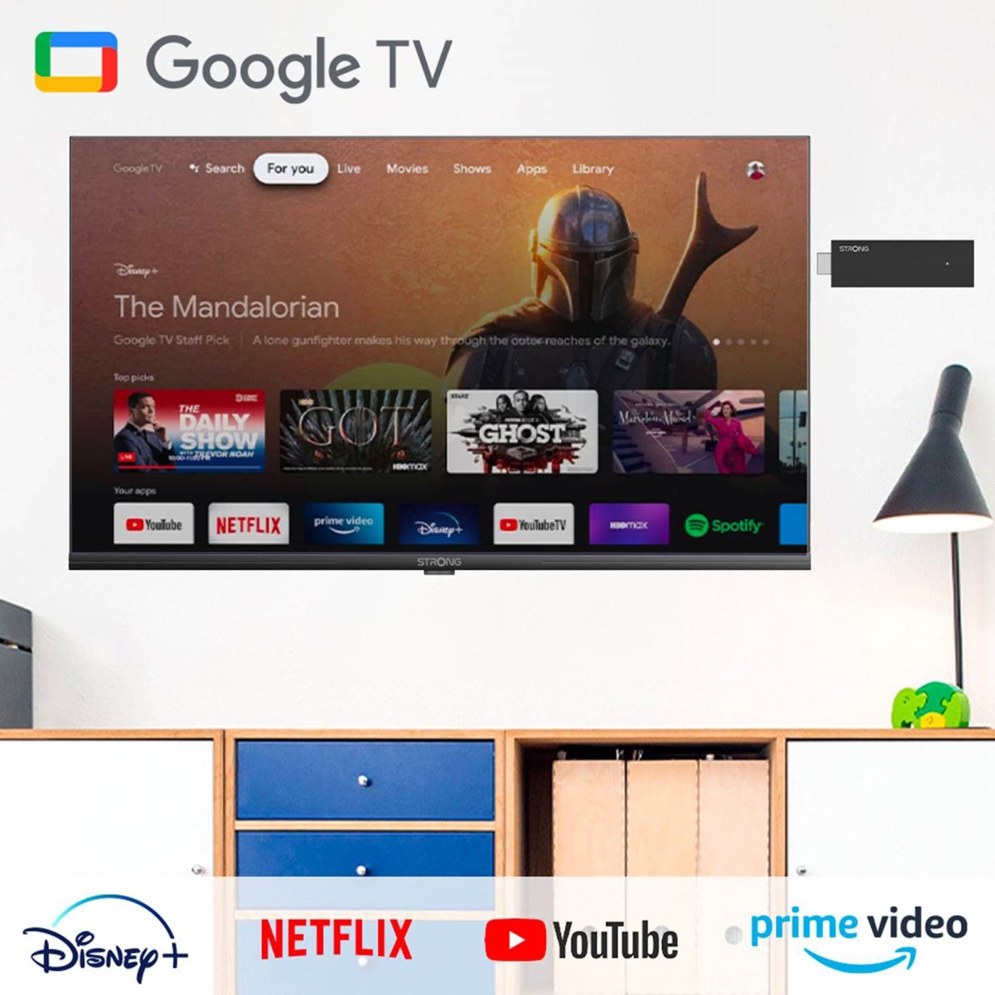 Strong Google TV Stick 4K HDMI