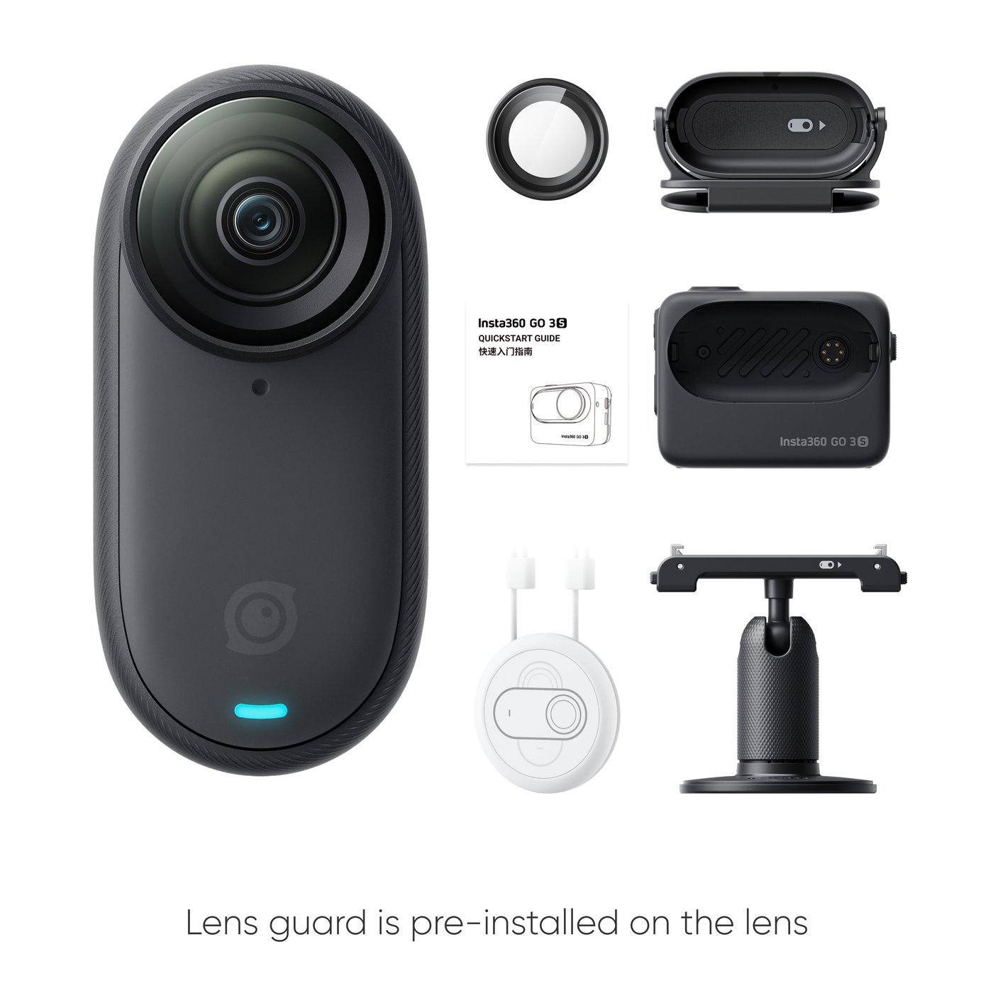 Insta360 Go 3S Actionkamera 64 GB Svart