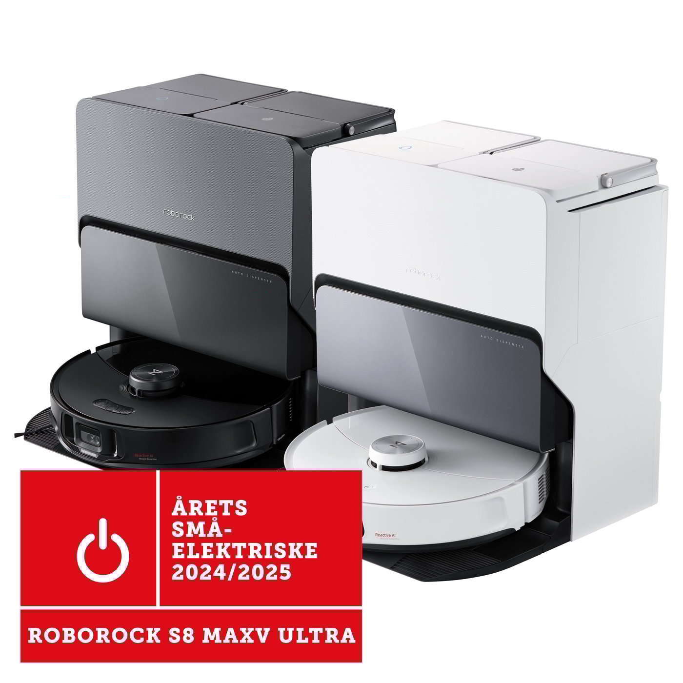 Roborock S8 MaxV Ultra Helautomatisk robotstøvsuger Hvit