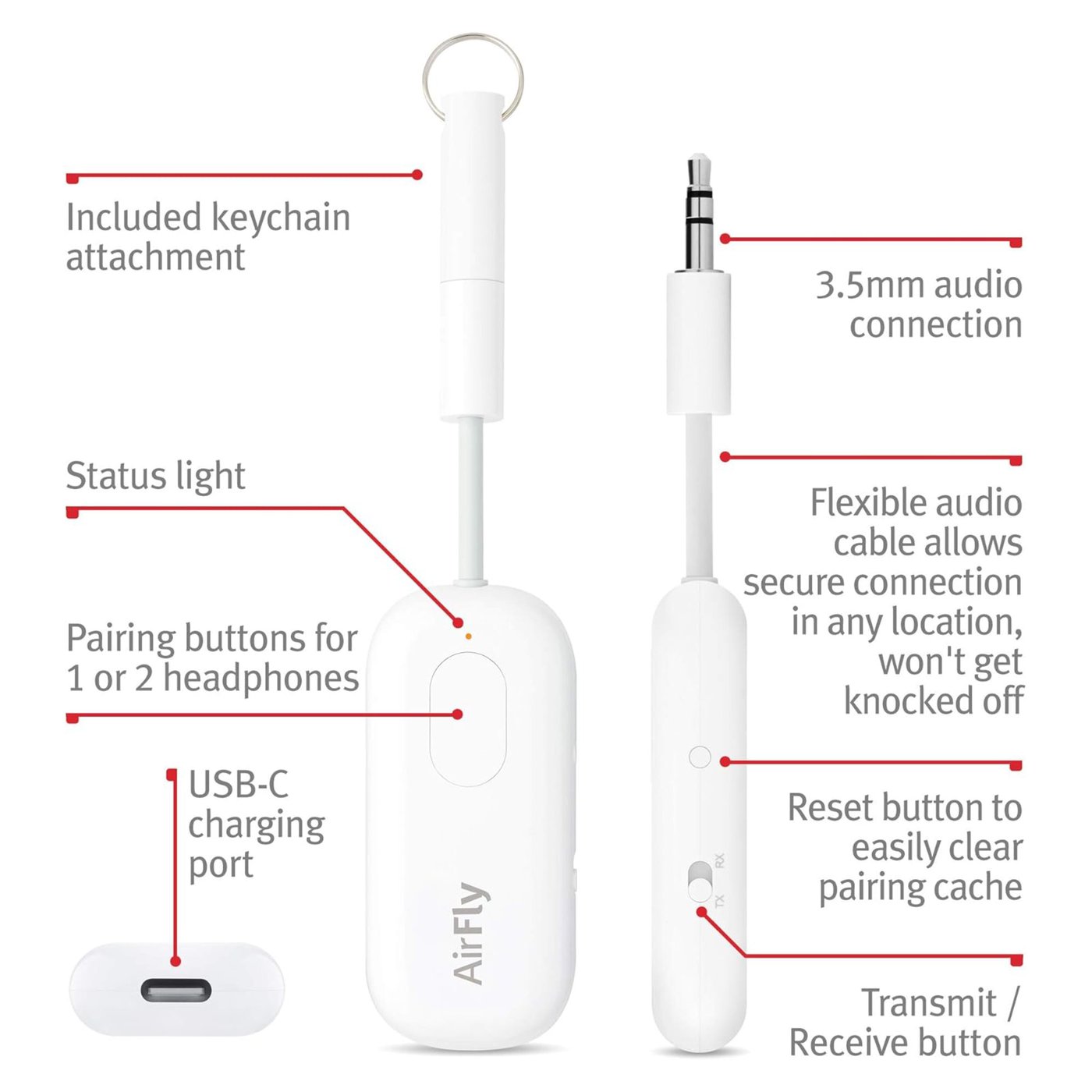 Twelve South AirFly Pro Bluetooth-sender og -mottaker