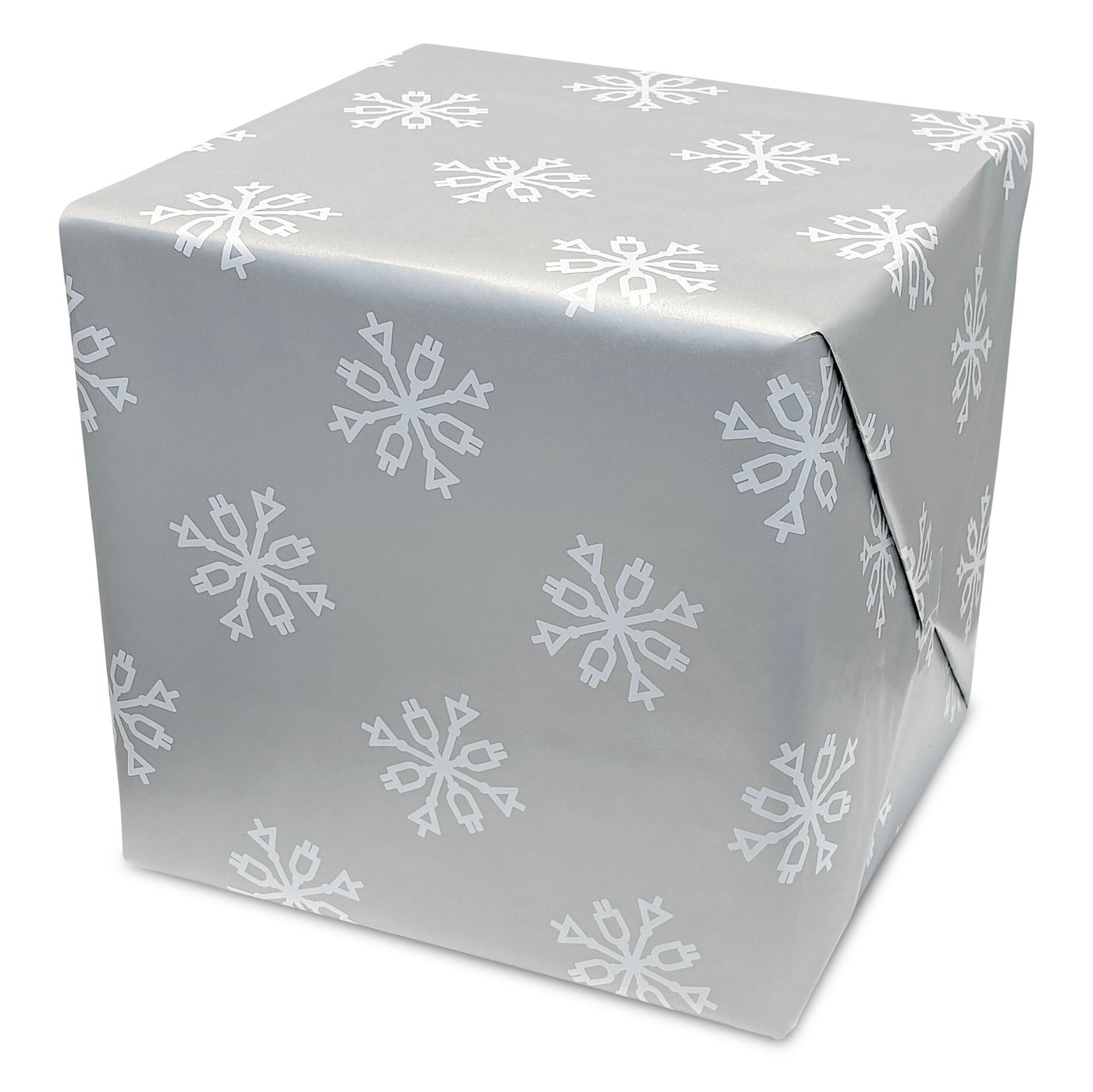 Julegavepapir - snøstjerner