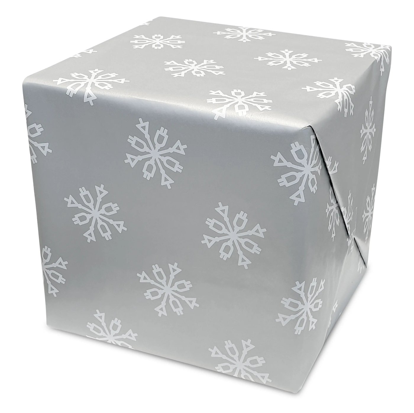 Julklappspapper Snöstjärnor