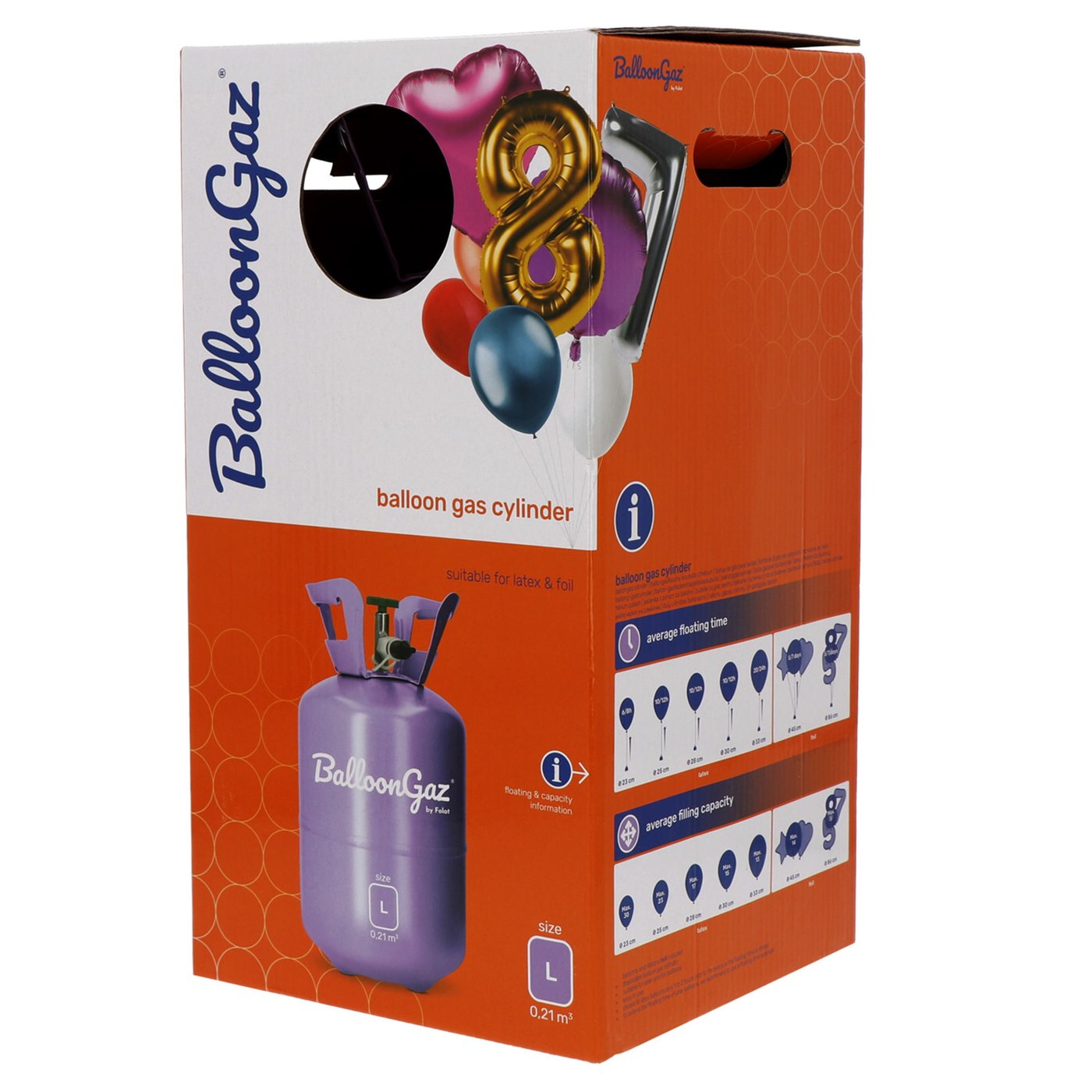 Heliumtank L (ca. 30 ballonger)