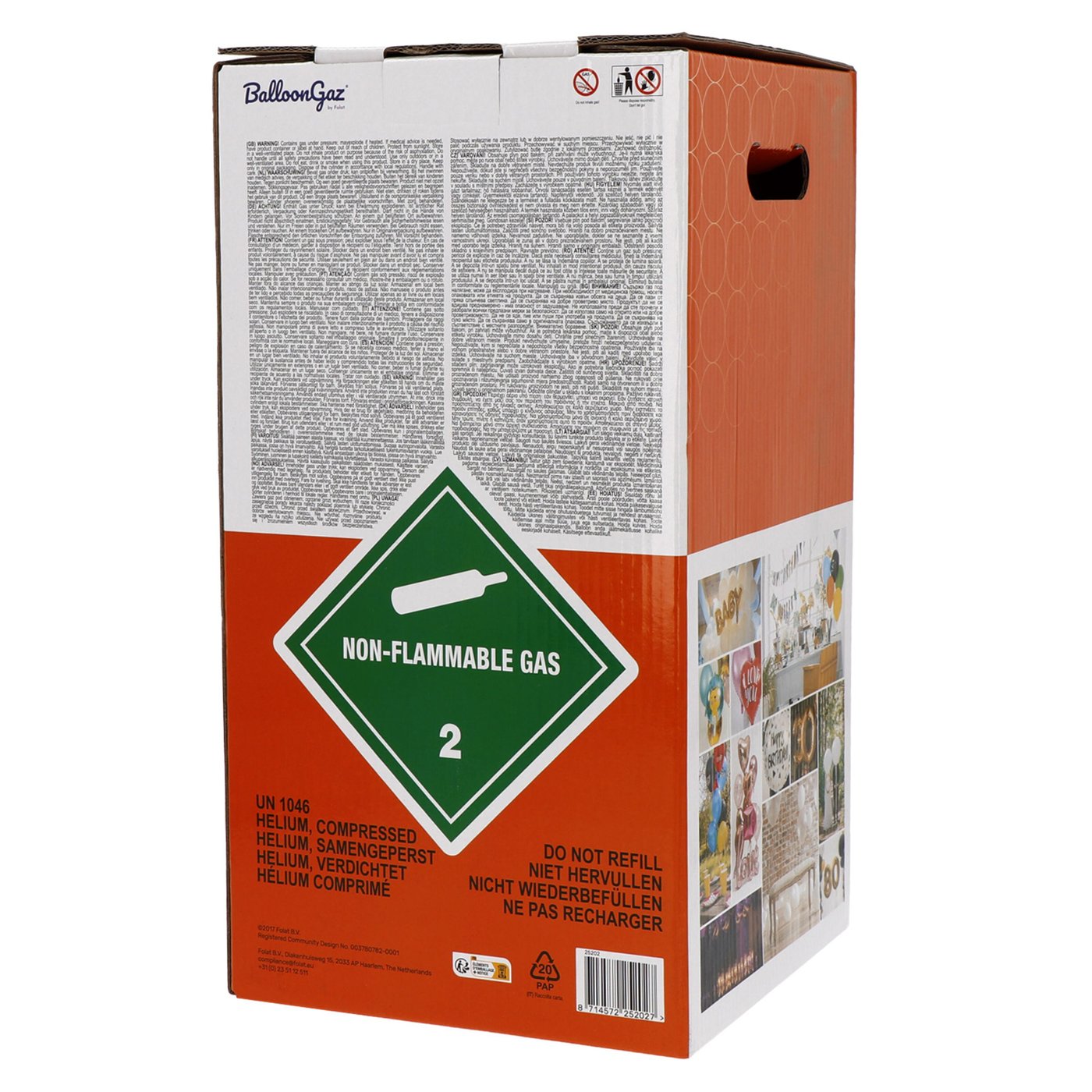 Heliumtank L (ca. 30 ballonger)