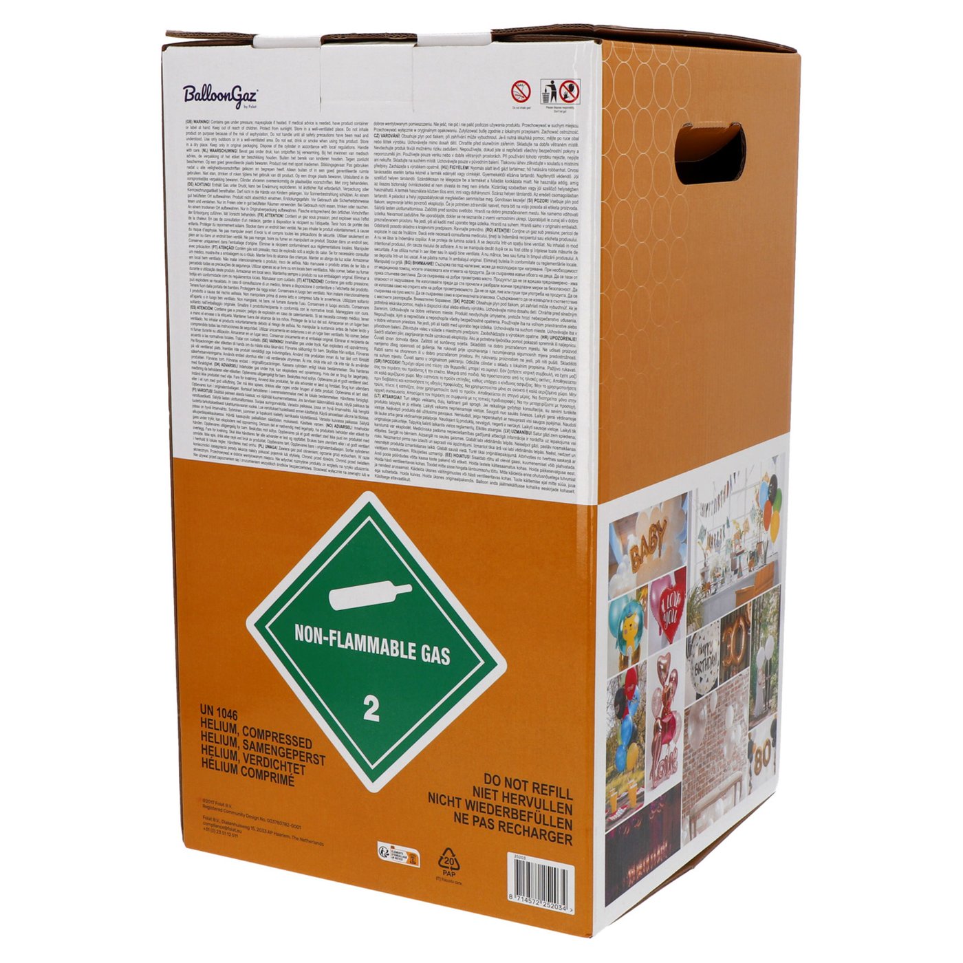 Heliumtank XL (ca. 50 ballonger)