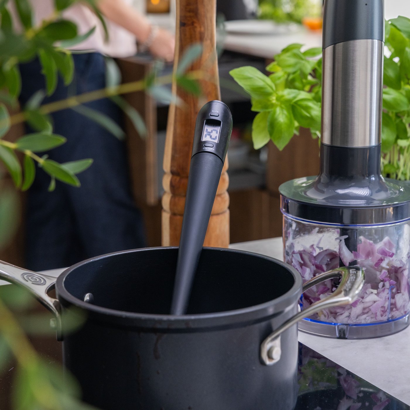 Rubicson Slickepott med termometer