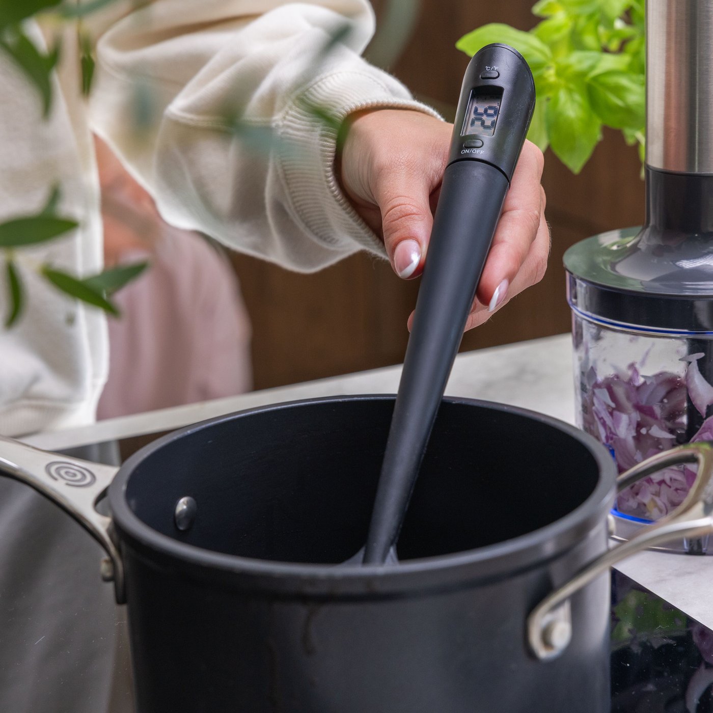 Rubicson Slickepott med termometer