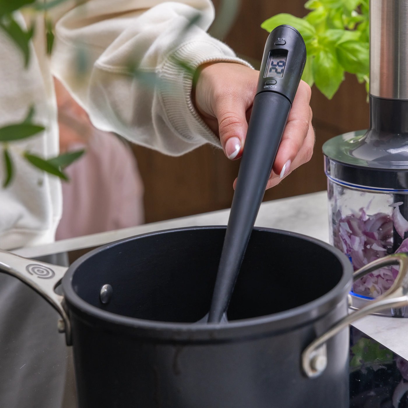 Rubicson Slickepott med termometer