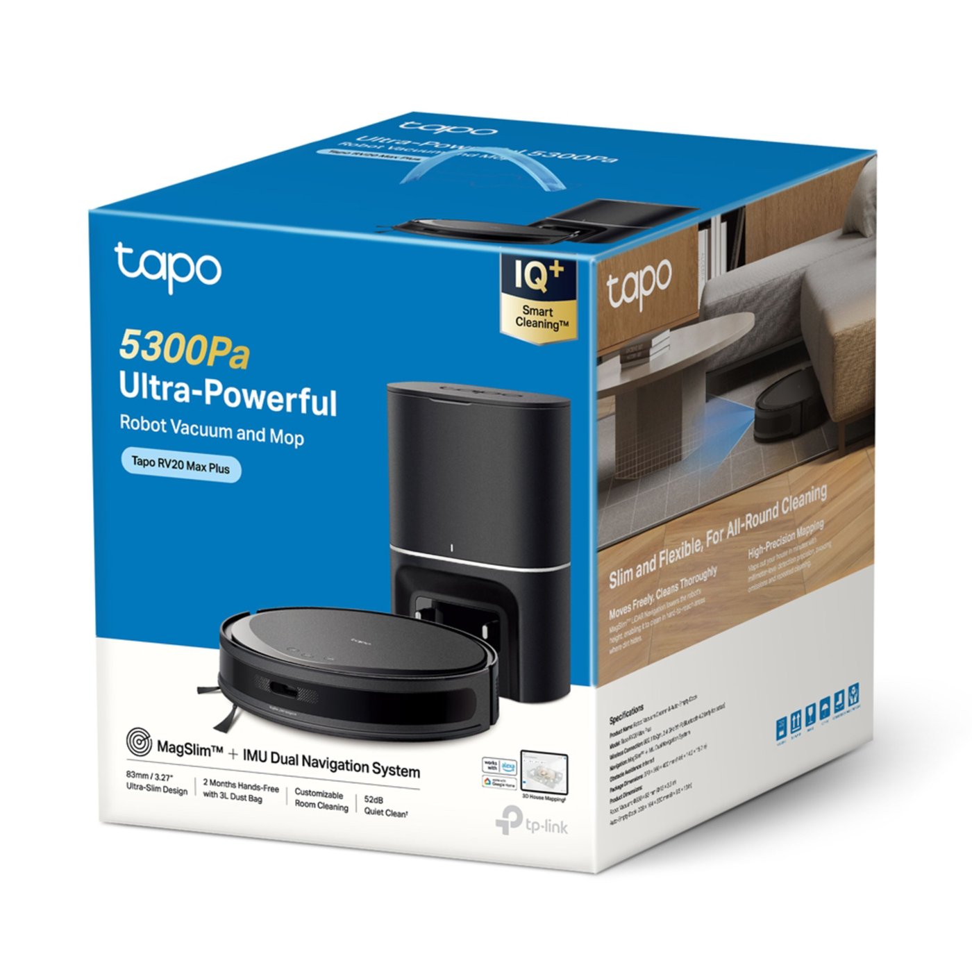 TP-link Tapo RV20 Max Plus Robotdammsugare