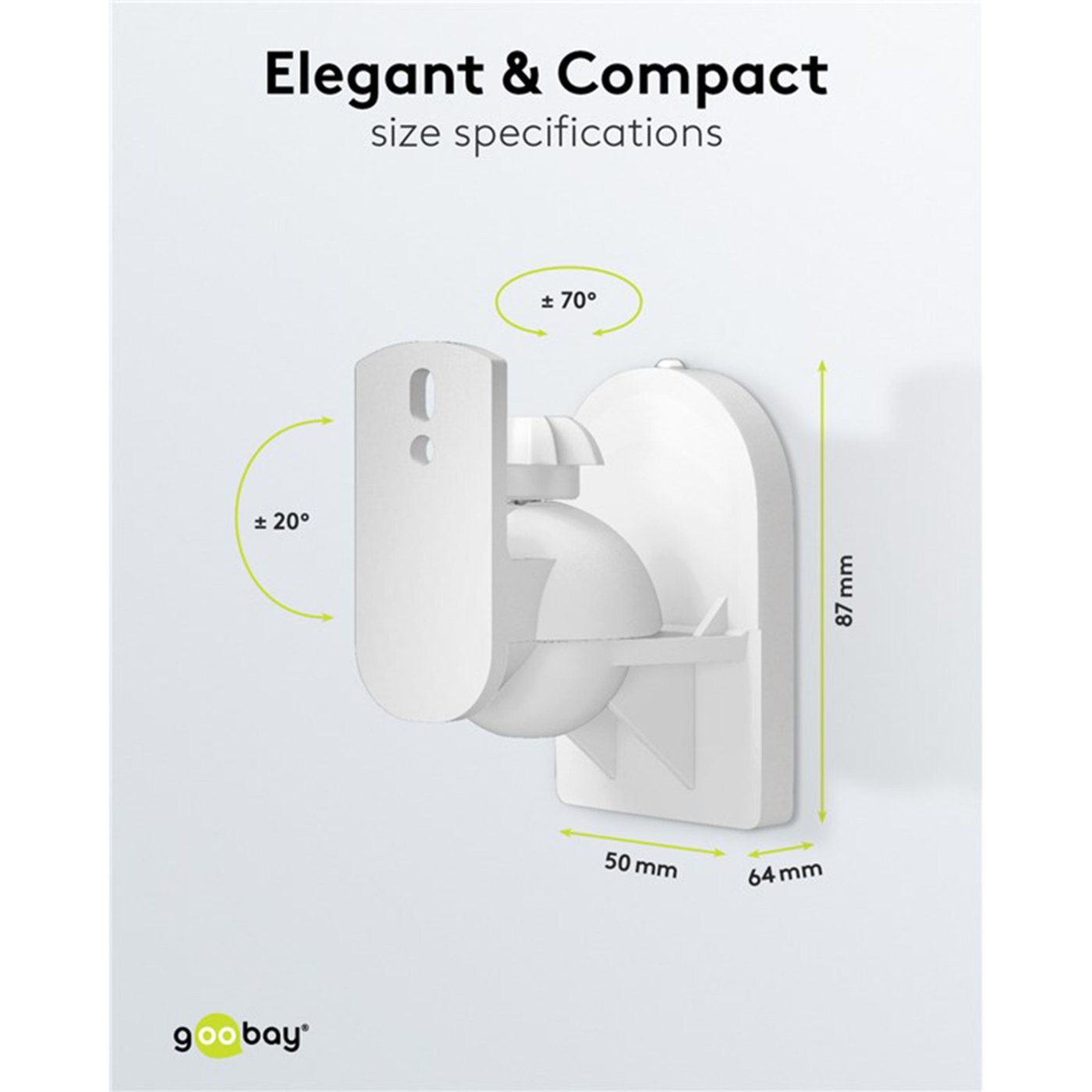 2-pack Högtalarfäste Vit
