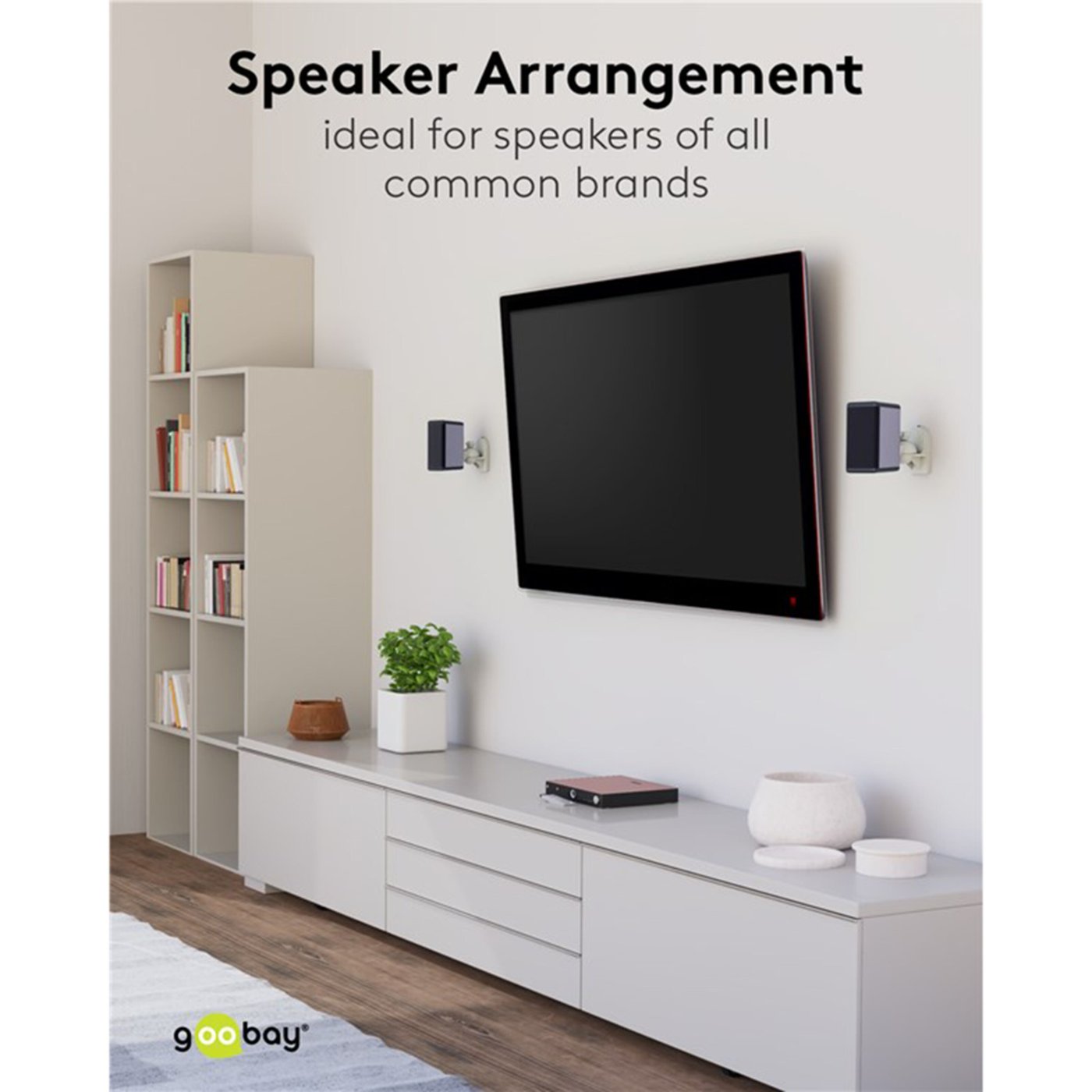 2-pack Högtalarfäste Vit