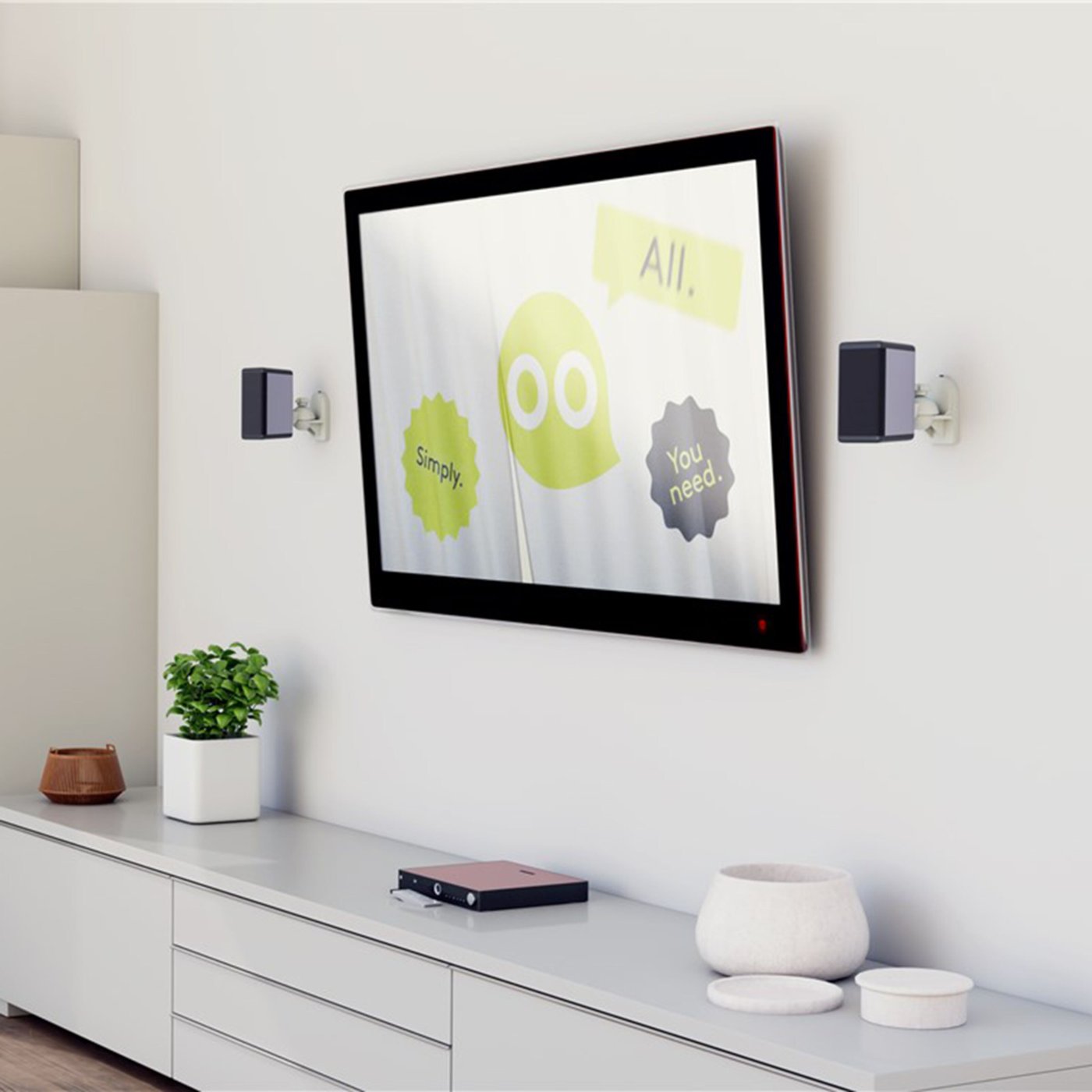 2-pack Högtalarfäste Vit