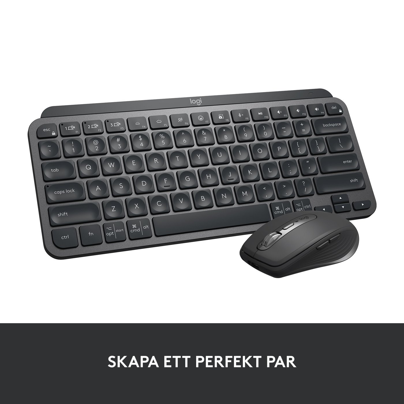 Logitech MX Keys Mini Trådlöst tangentbord Grå