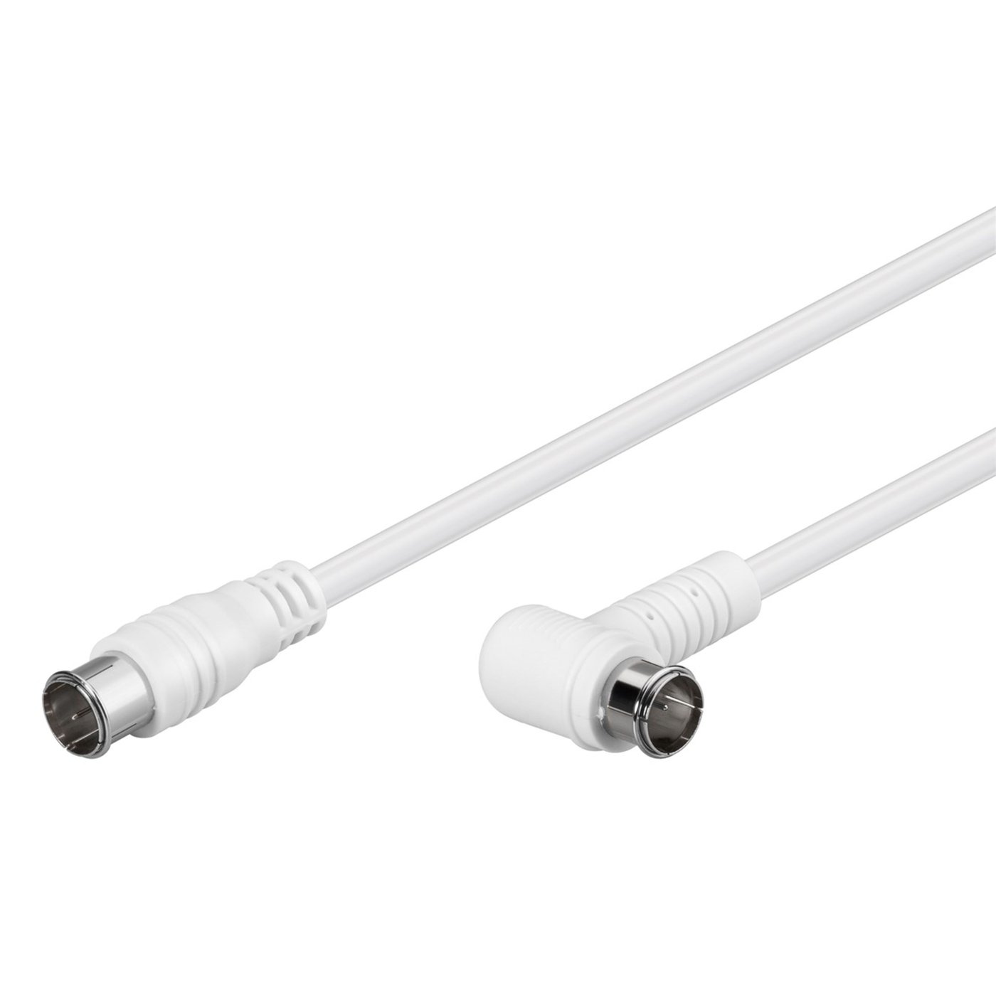 F-kabel Vit vinklad 5 m