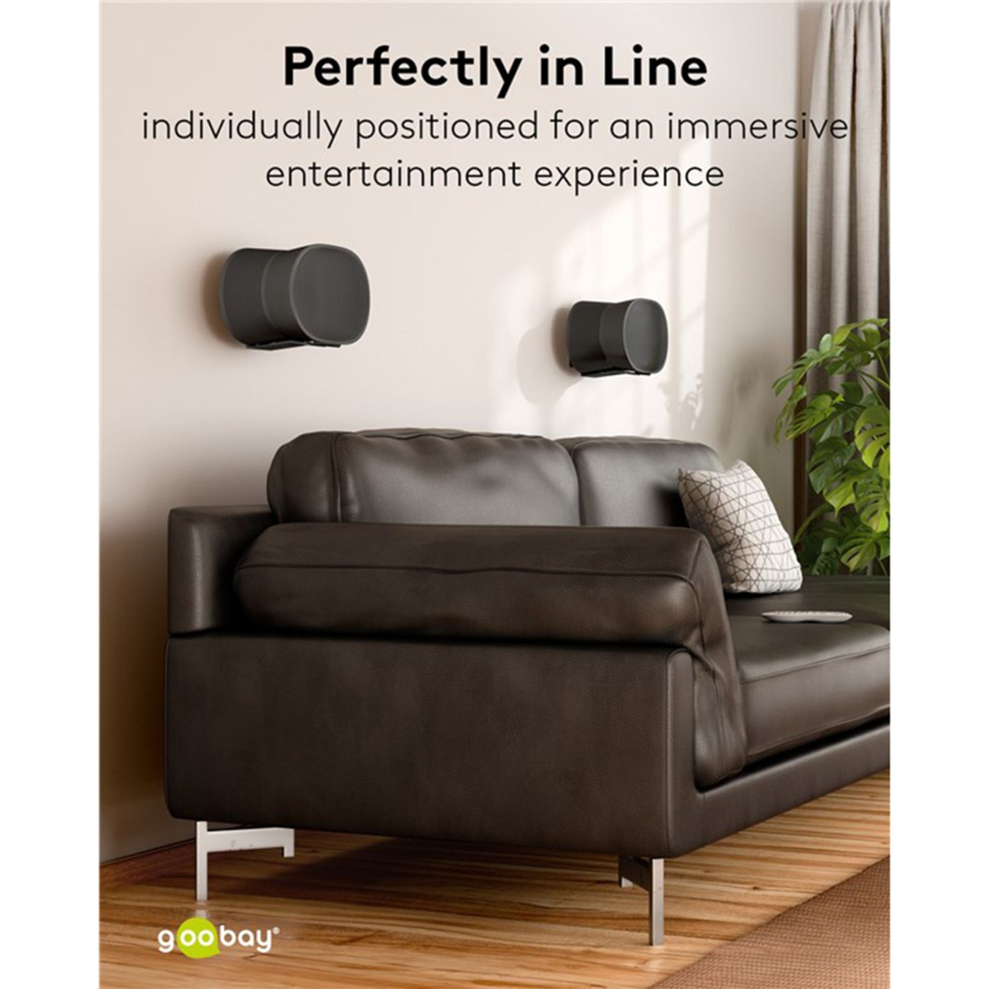 2-pakke Høyttalerfeste for Sonos Era 300 Svart