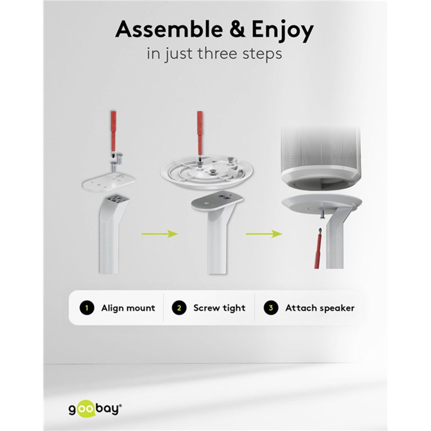 Högtalarställ för Sonos Era 100 2-pack Vit