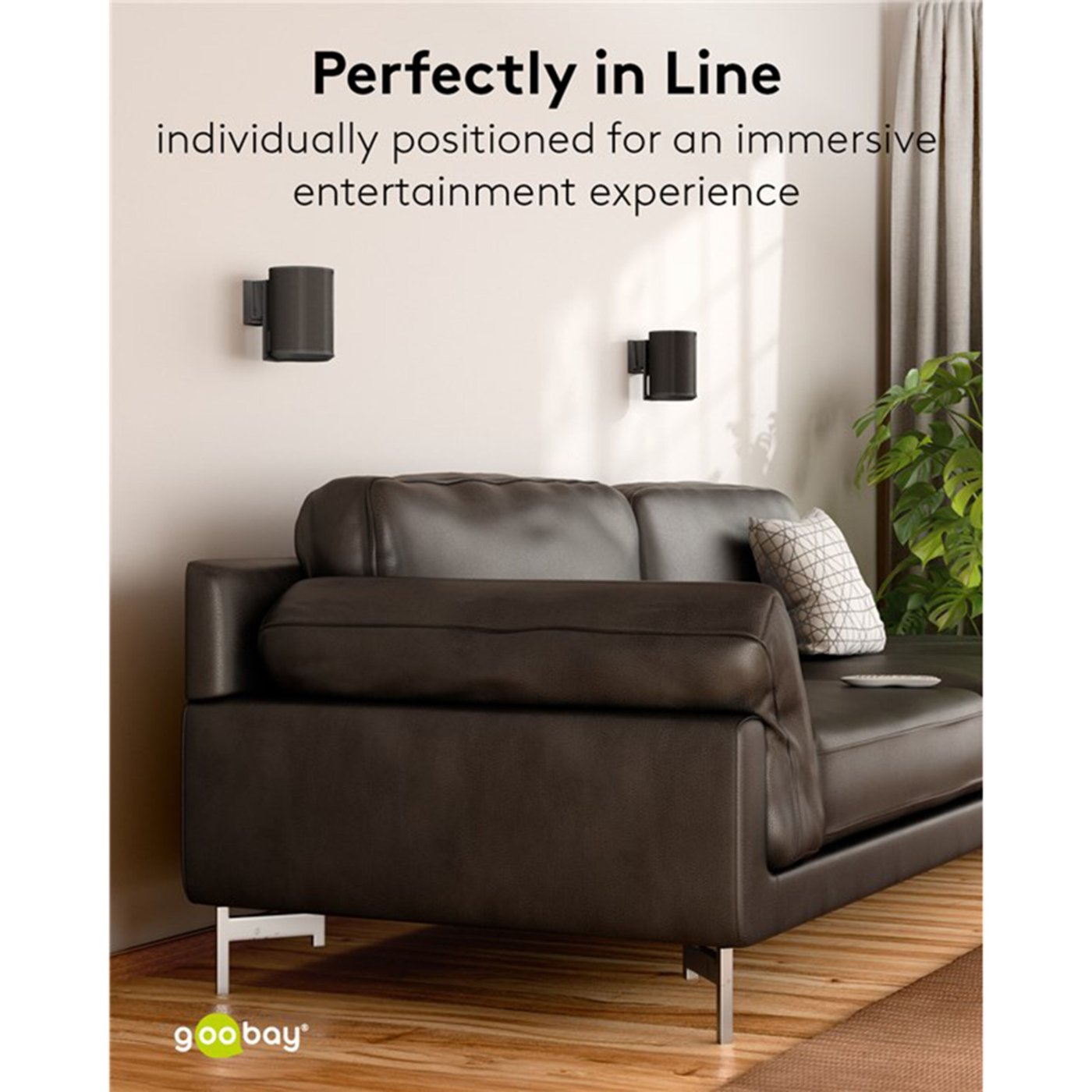 2-pakke Høyttalerfeste for Sonos Era 100 Svart