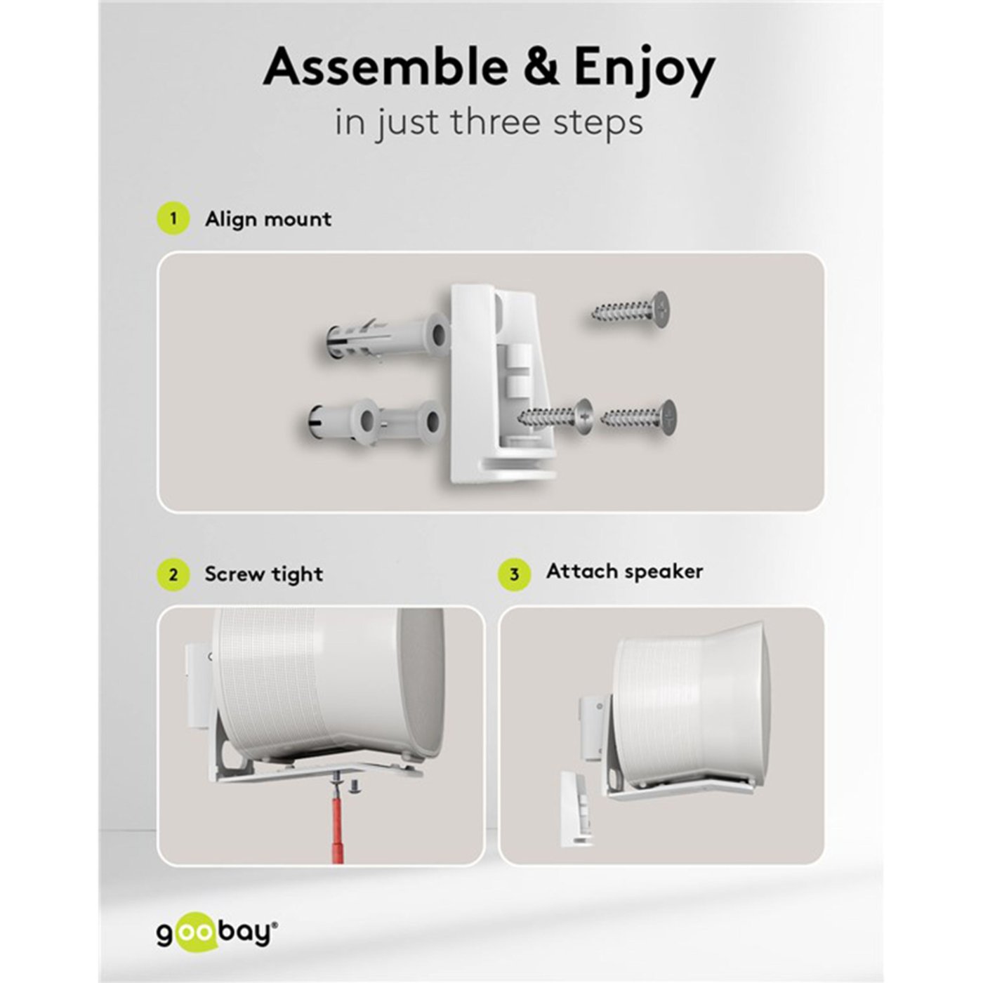 2-pack Högtalarfäste för Sonos Era 300 Vit