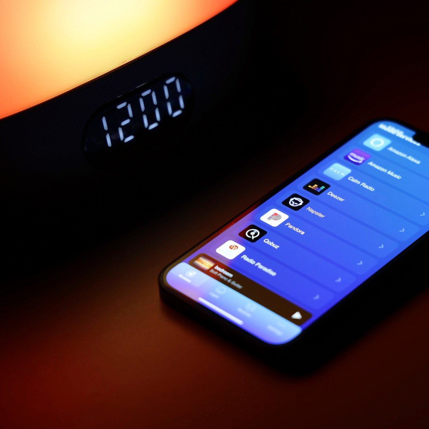 WiiM Wake-up light med vekkerklokke