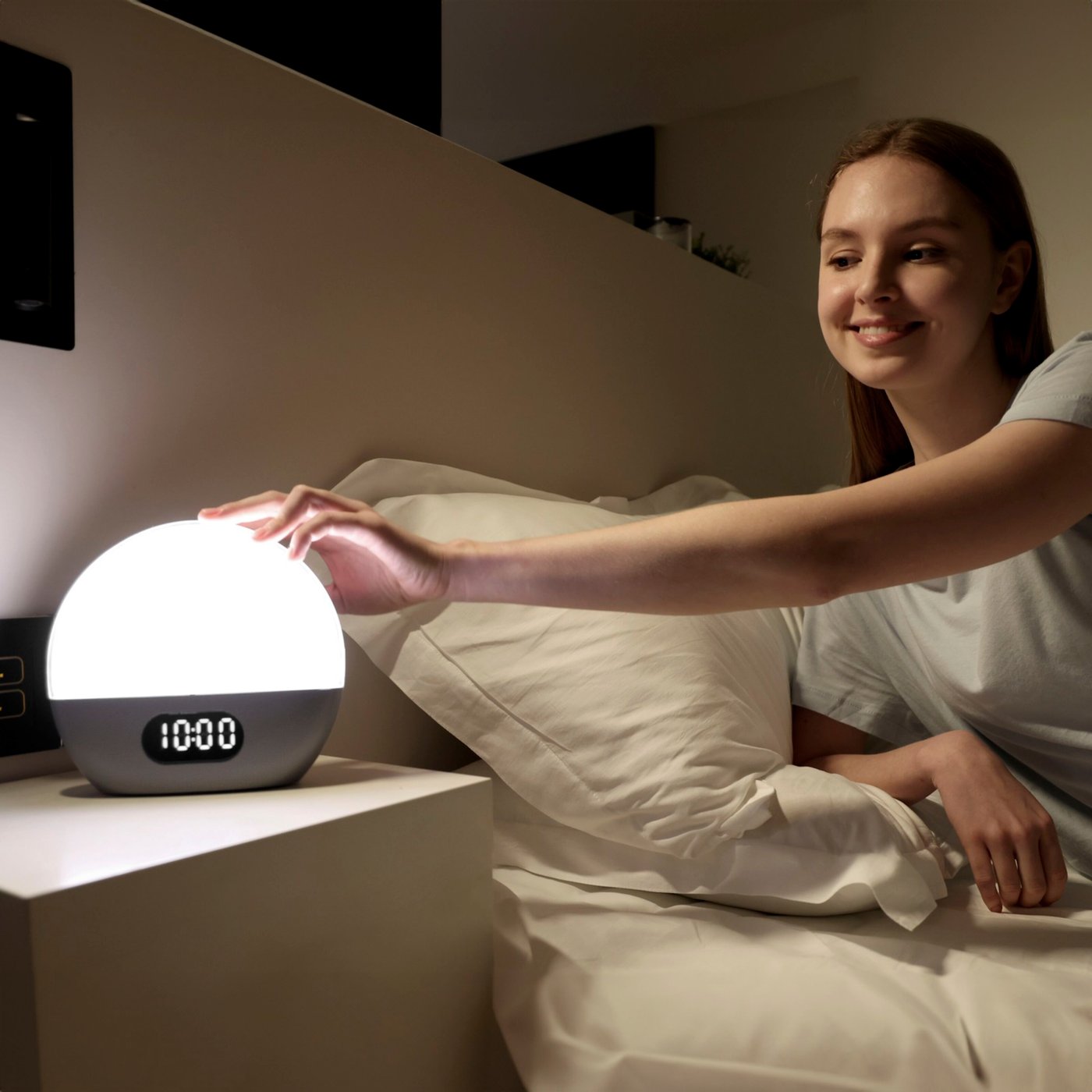 WiiM Wake-up light med vekkerklokke