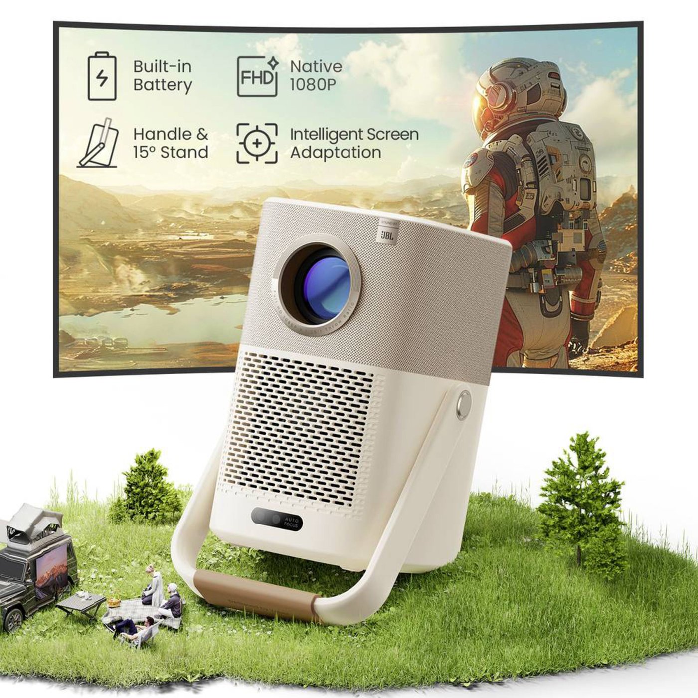 Yaber T2 Plus Bärbar
Full HD-projektor