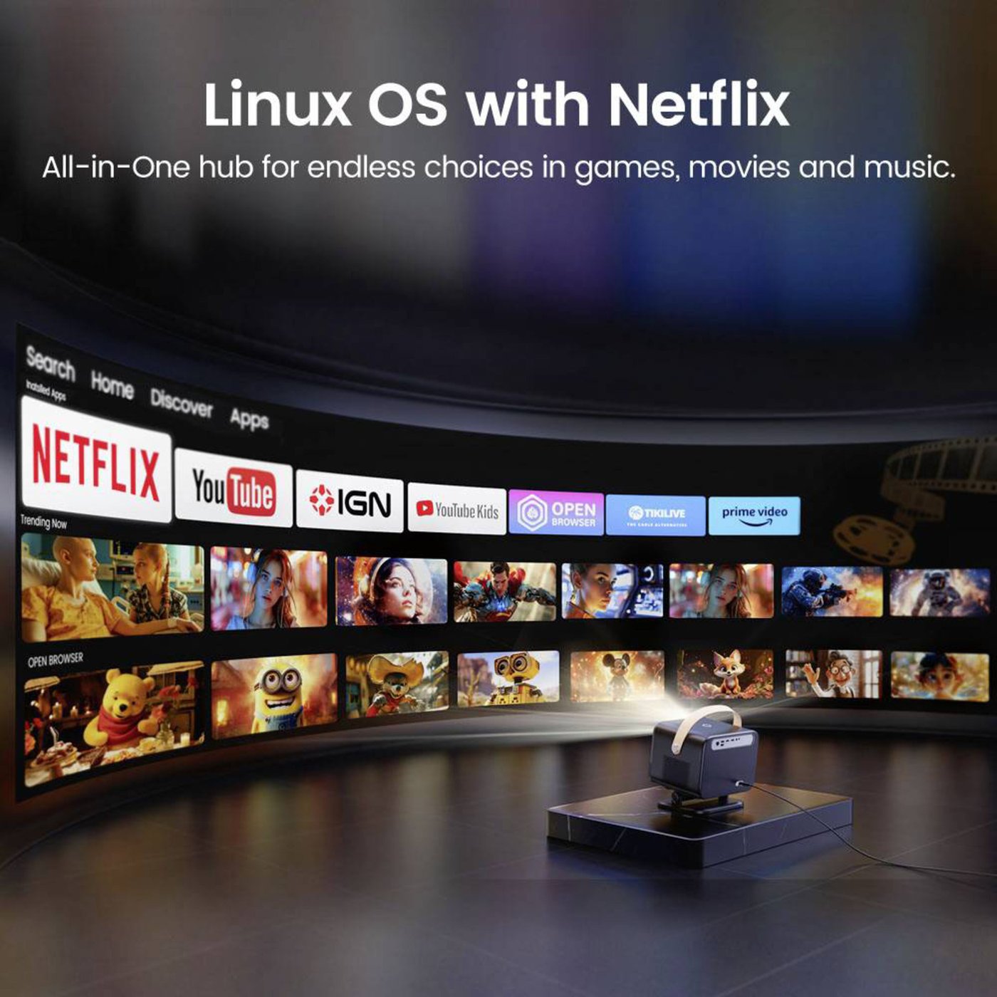 Yaber U12 Home Cinema Full HD-projektor