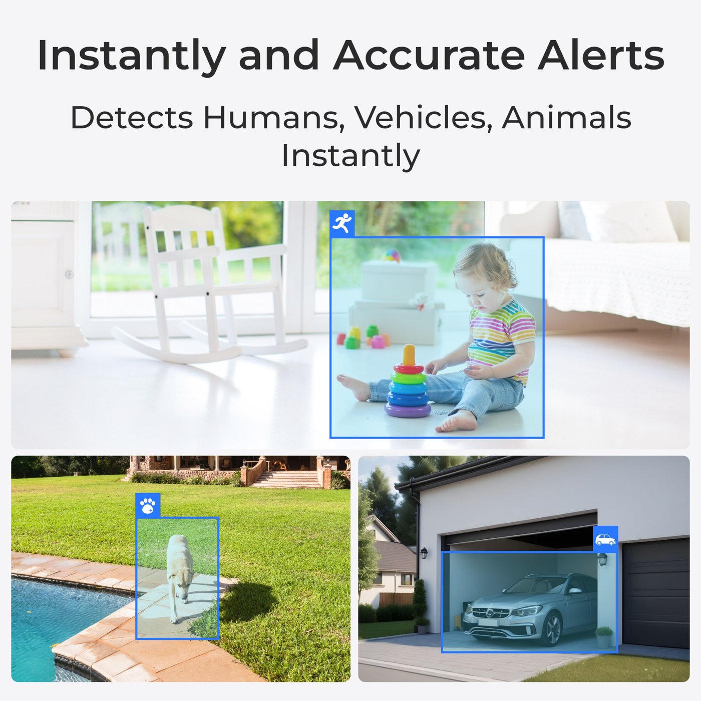 Reolink Home Hub med 4x Argus 3 Pro 2K-kamera