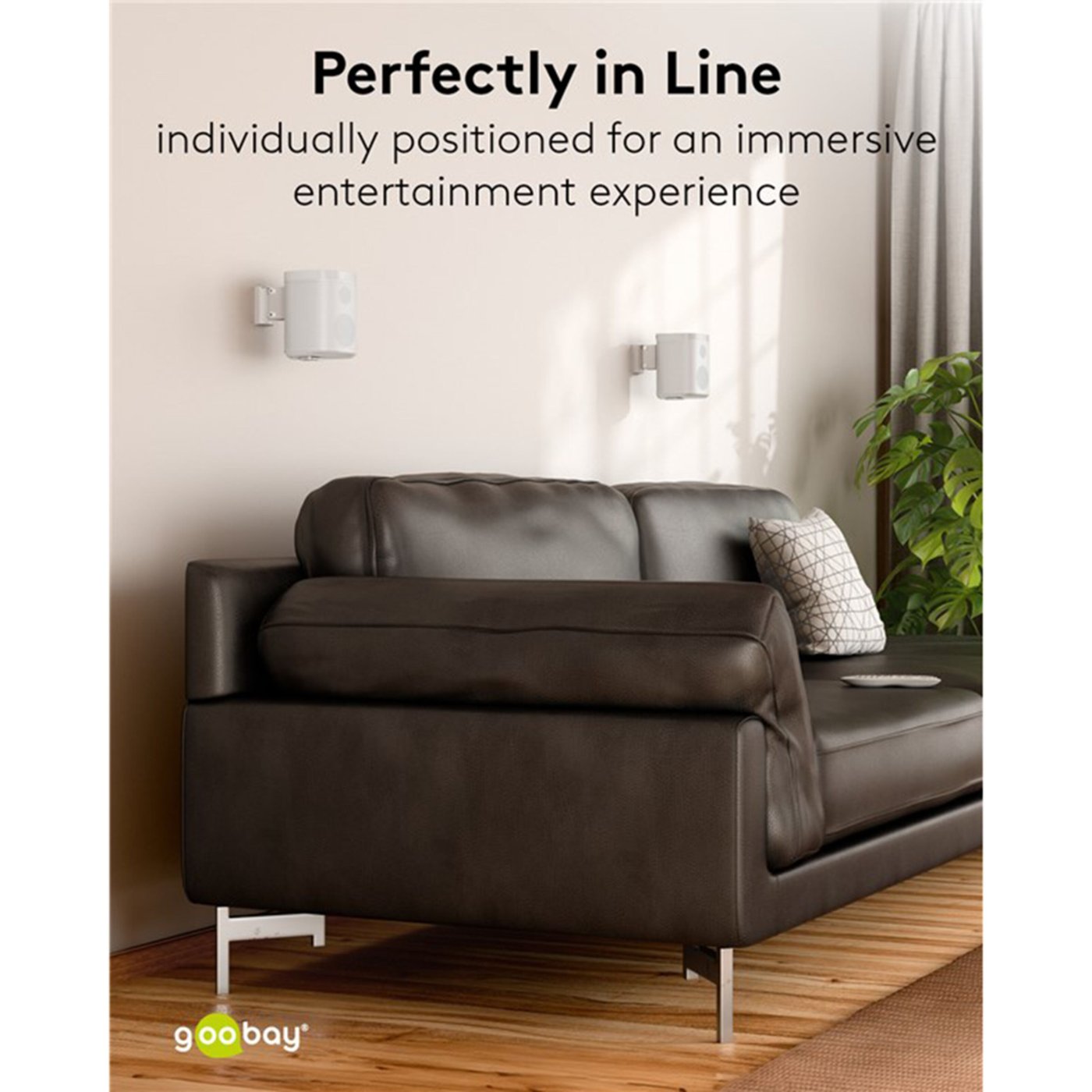 Høyttalerfeste for Sonos One og One SL Hvit