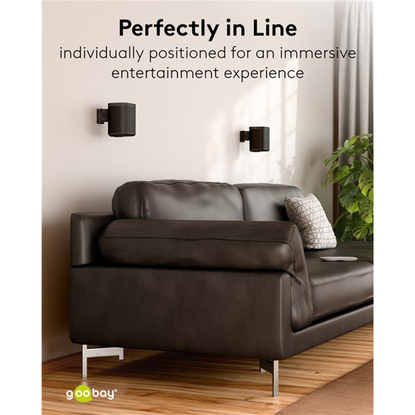 Høyttalerfeste for Sonos One og One SL Svart