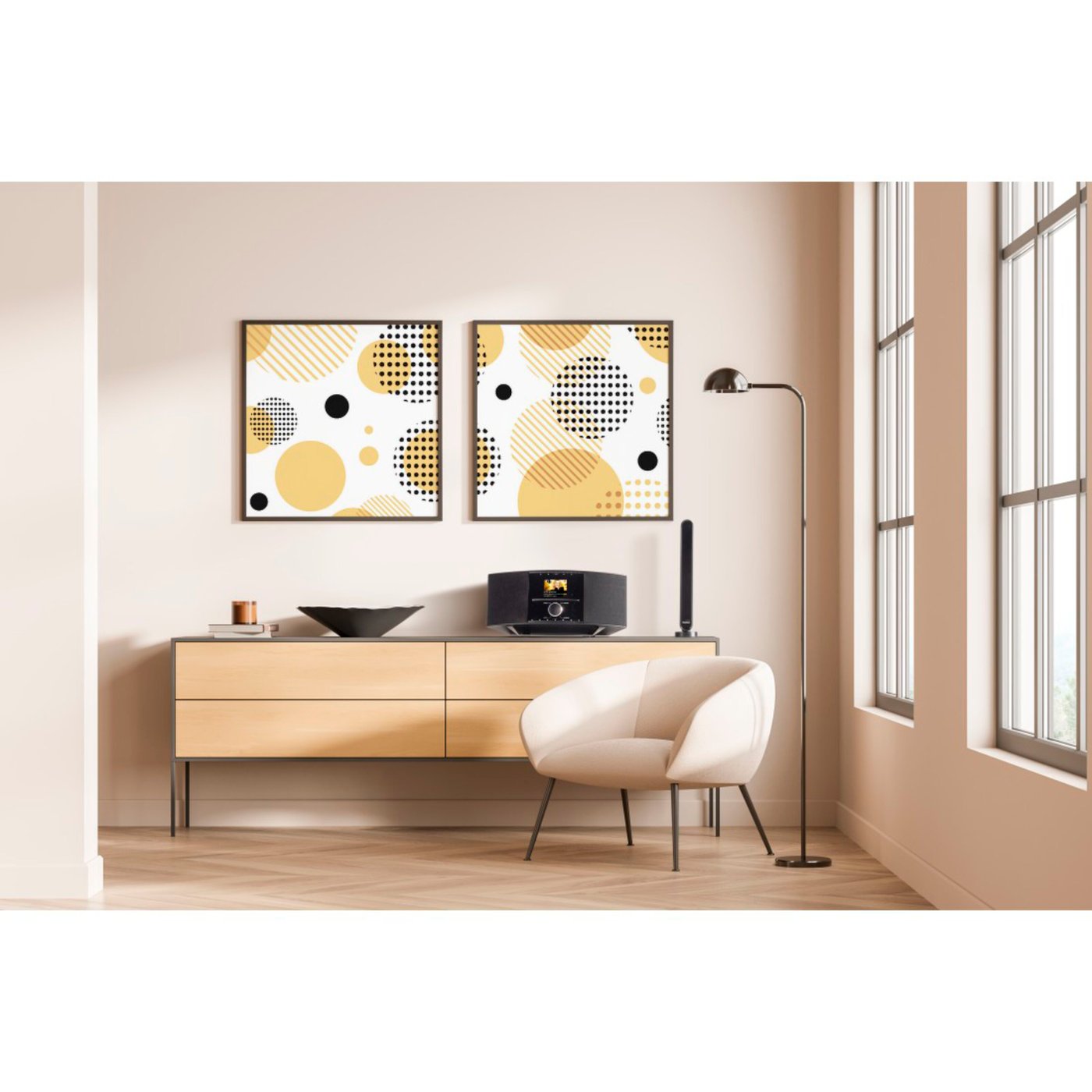 Hama Aktiv inomhusantenn för FM, Dab och Dab+