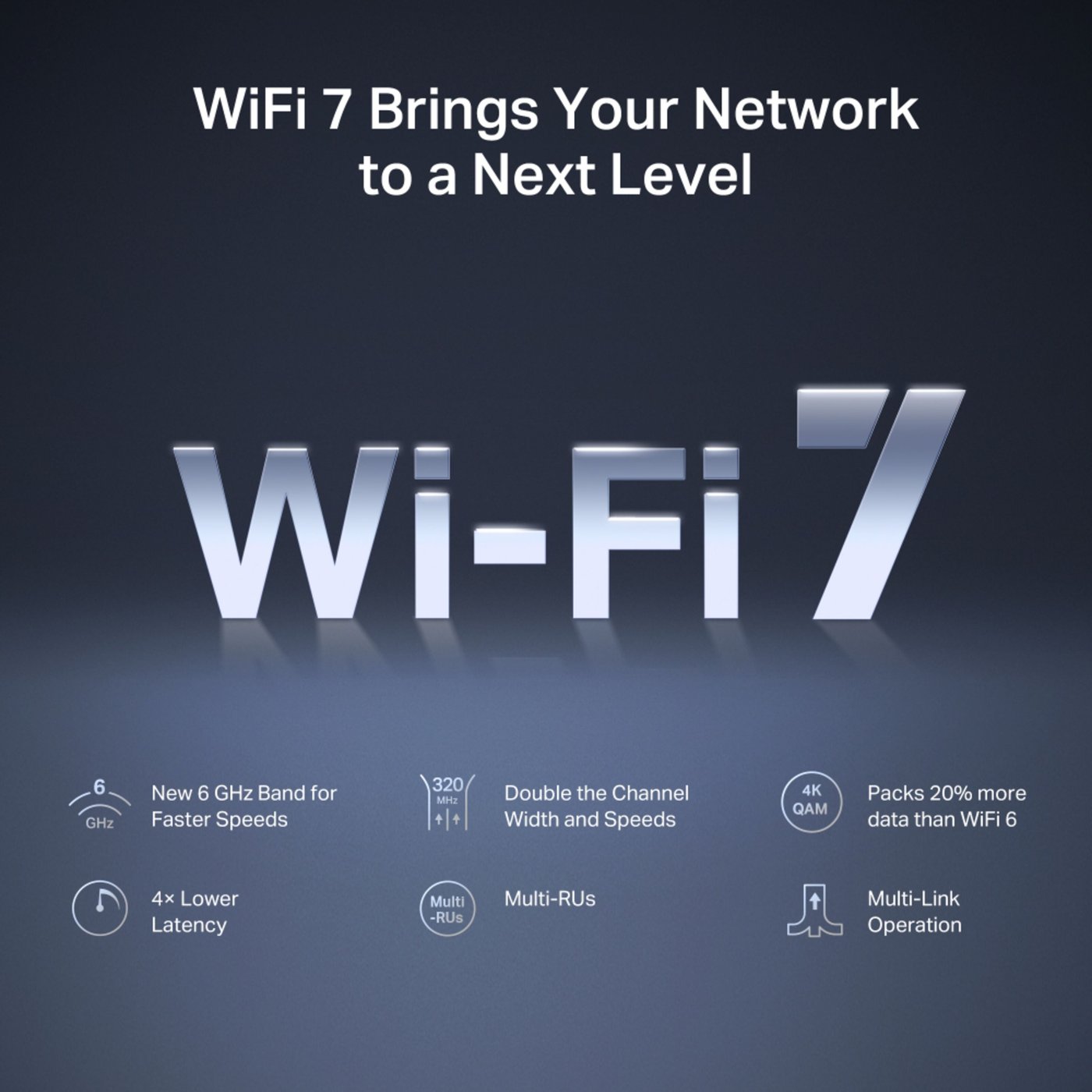 Mercusys MR47BE Tri-Band Wifi 7-ruter
