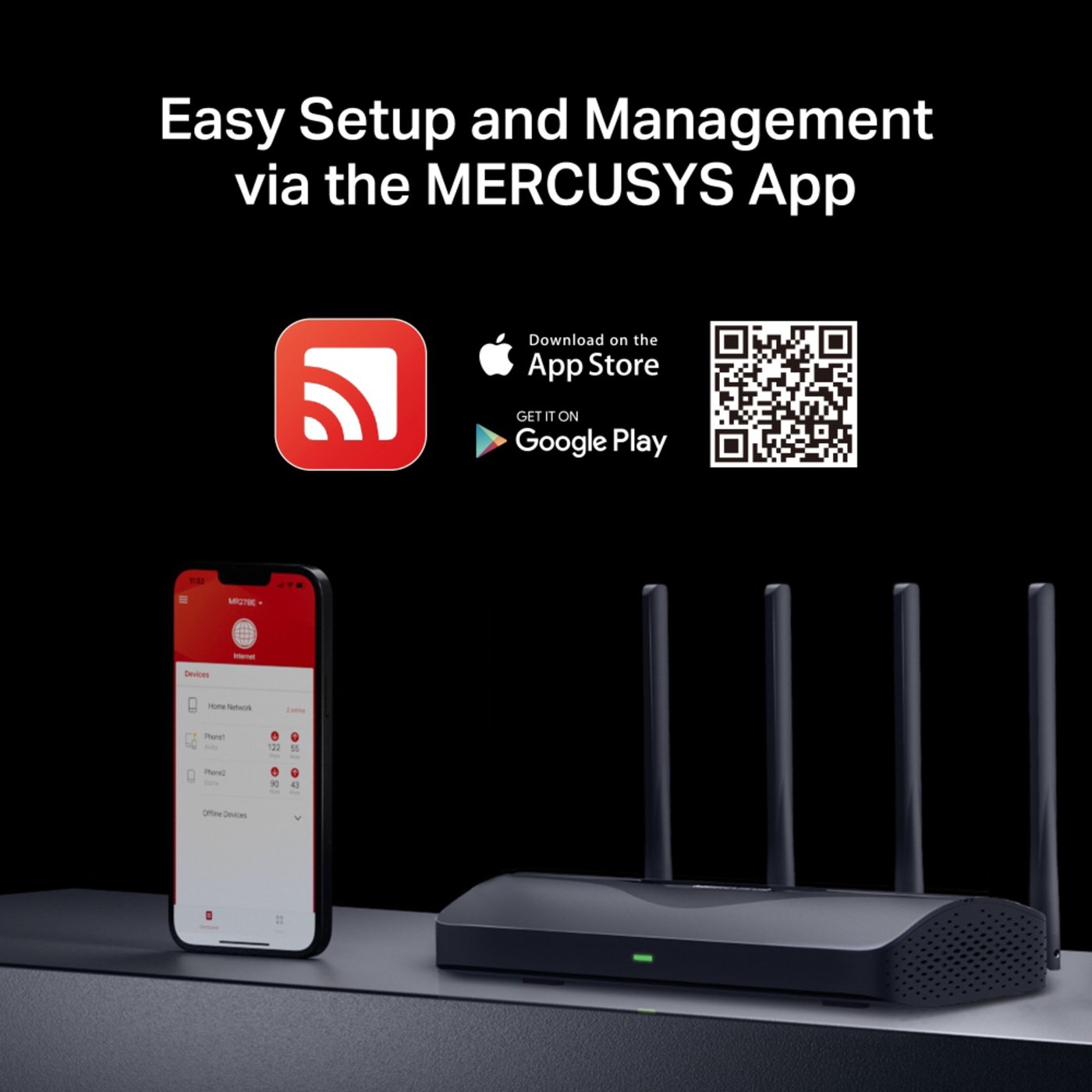 Mercusys MR27BE Dual-Band Wifi 7-router