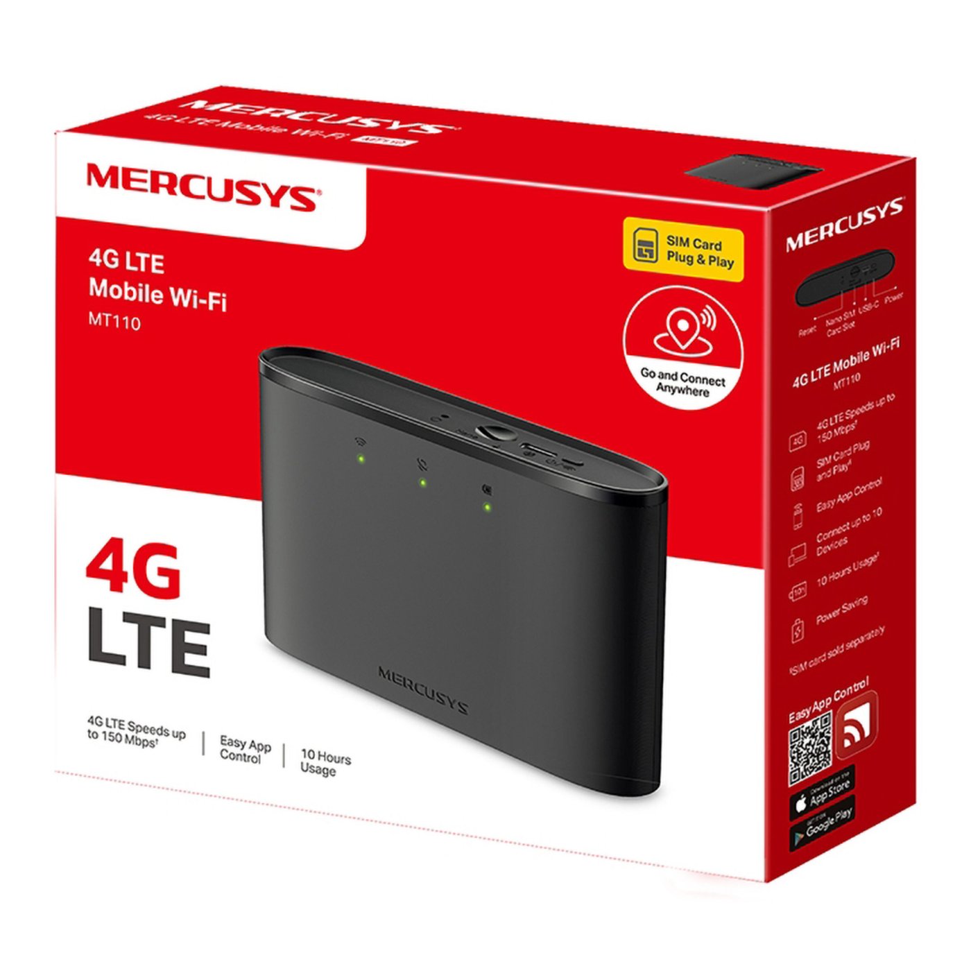 Mercusys MT110 4G LTE-router med modem