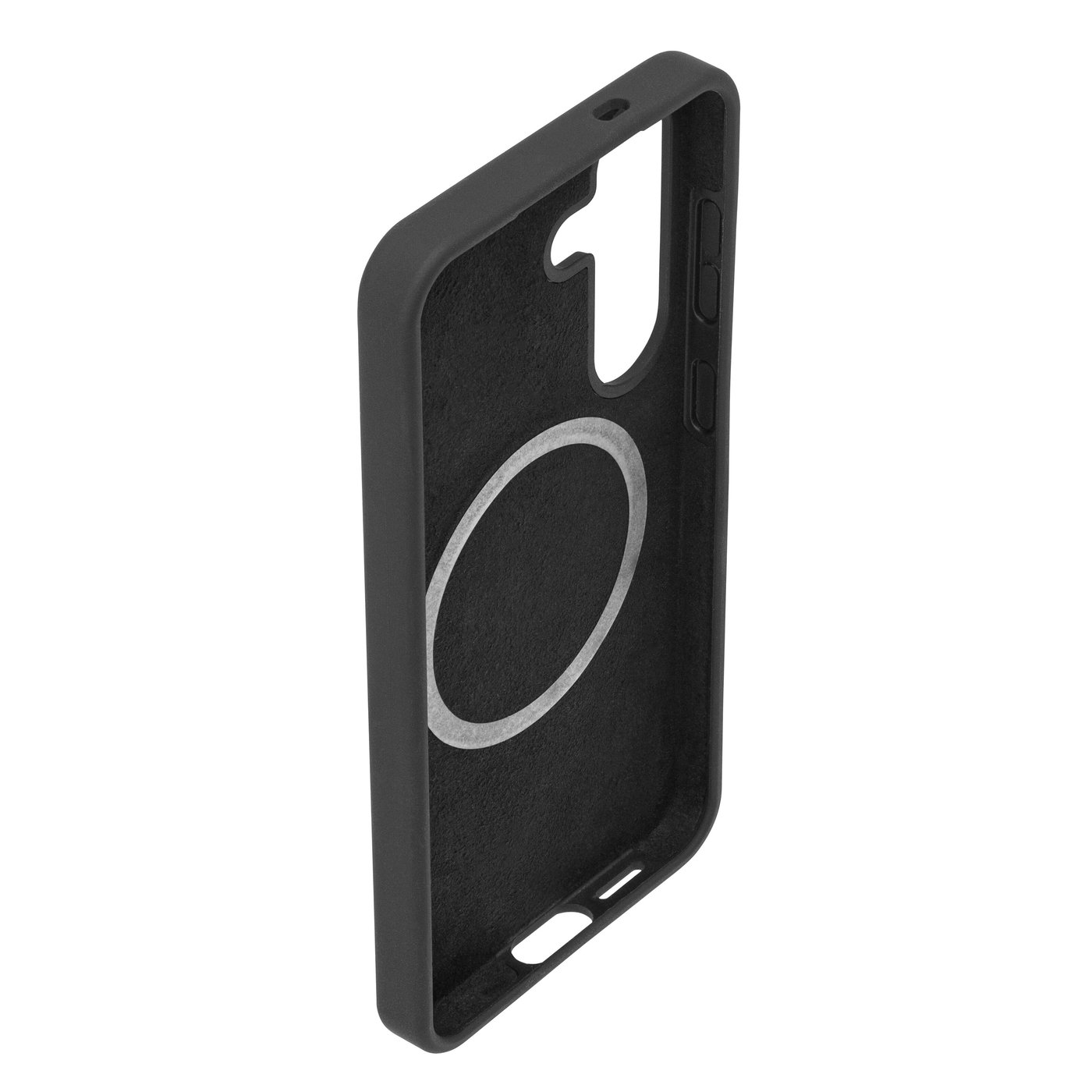Linocell Rubber Case for Galaxy S25 Svart