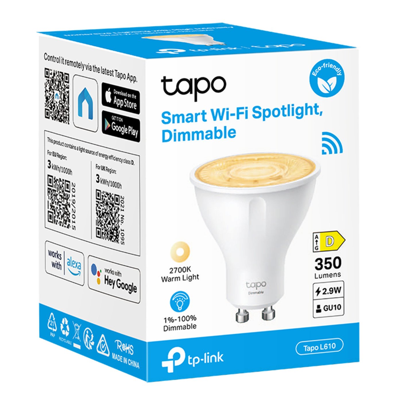 TP-link Tapo L610 – Smart LED-pære GU10