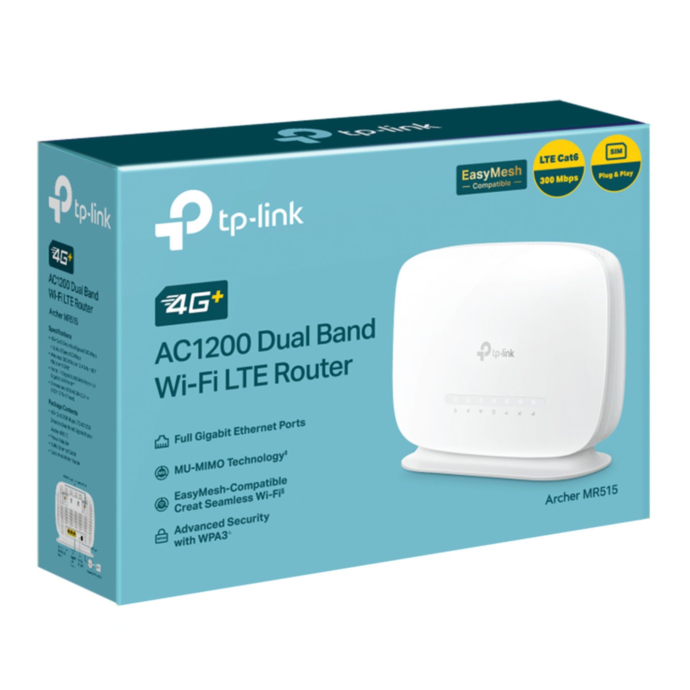 TP-link Archer MR515 4G+-ruter med modem AC1200