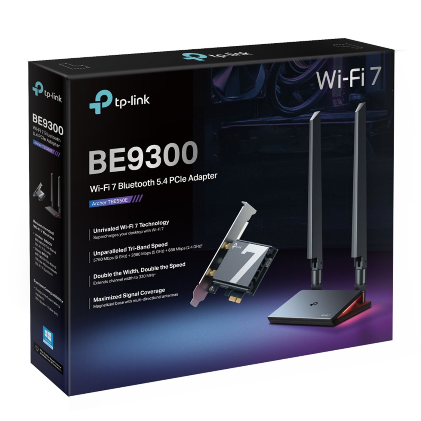 TP-link Archer TBE550E Nettverkskort BE9300