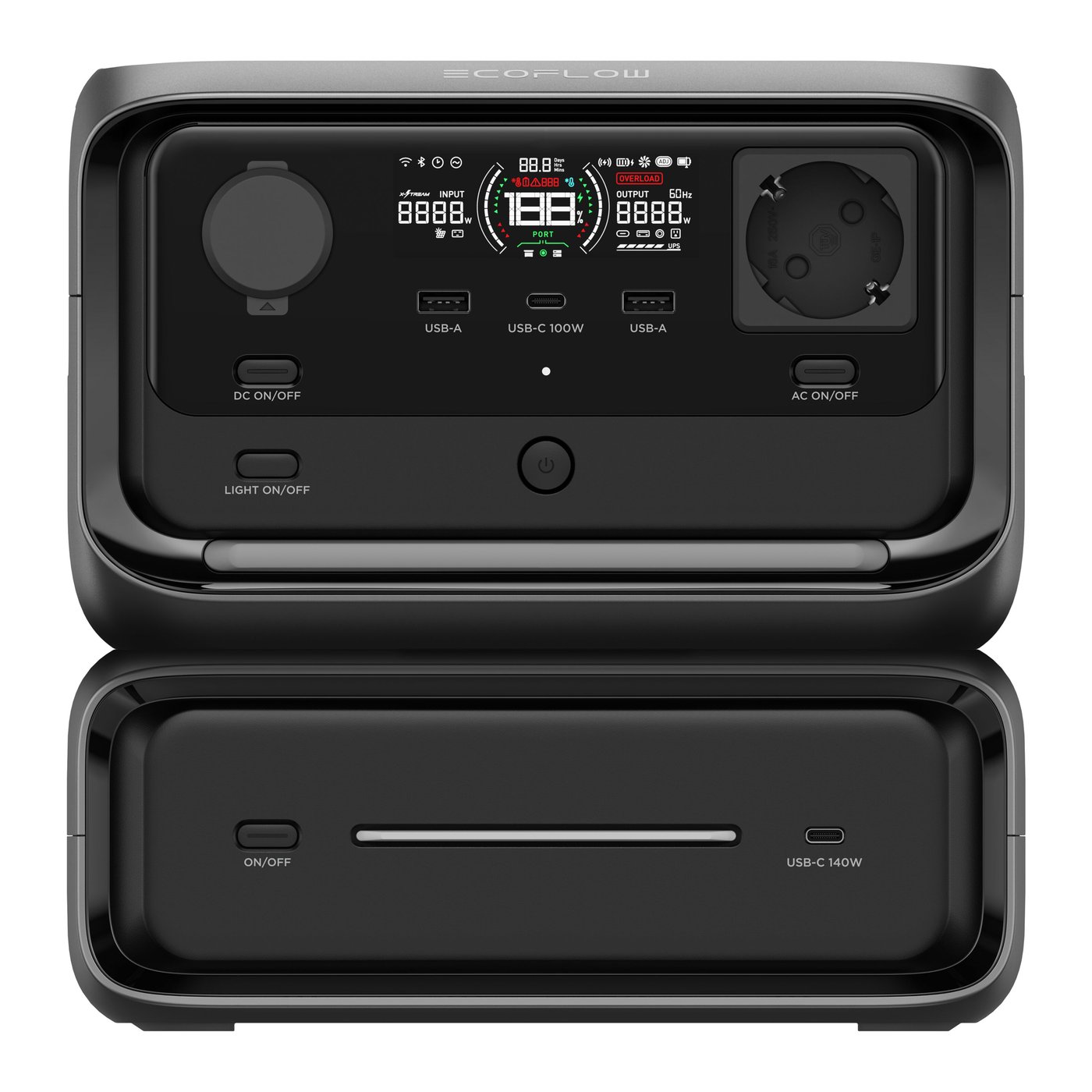 EcoFlow River 3 Max Portabel kraftstation med EB300 extrabatteri