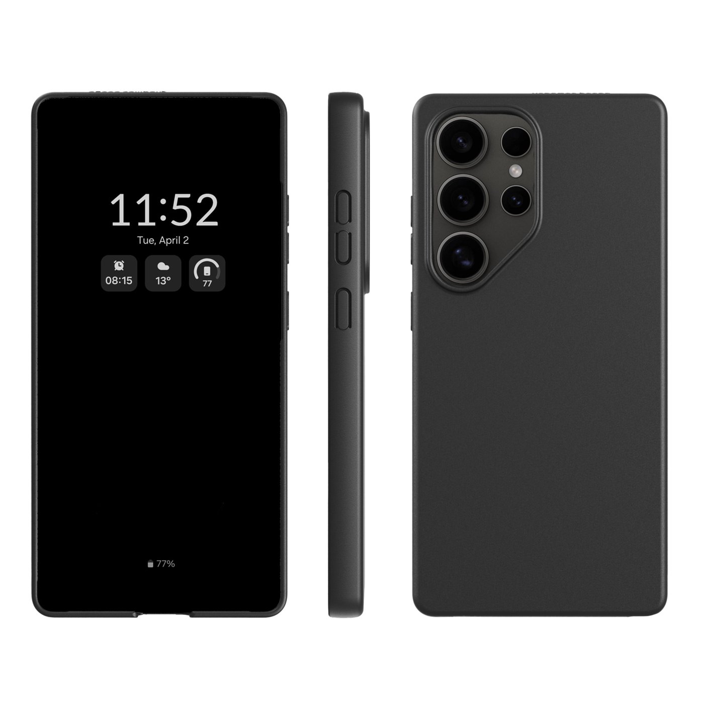 agood company Plantebasert mobildeksel Samsung S25 Ultra Svart