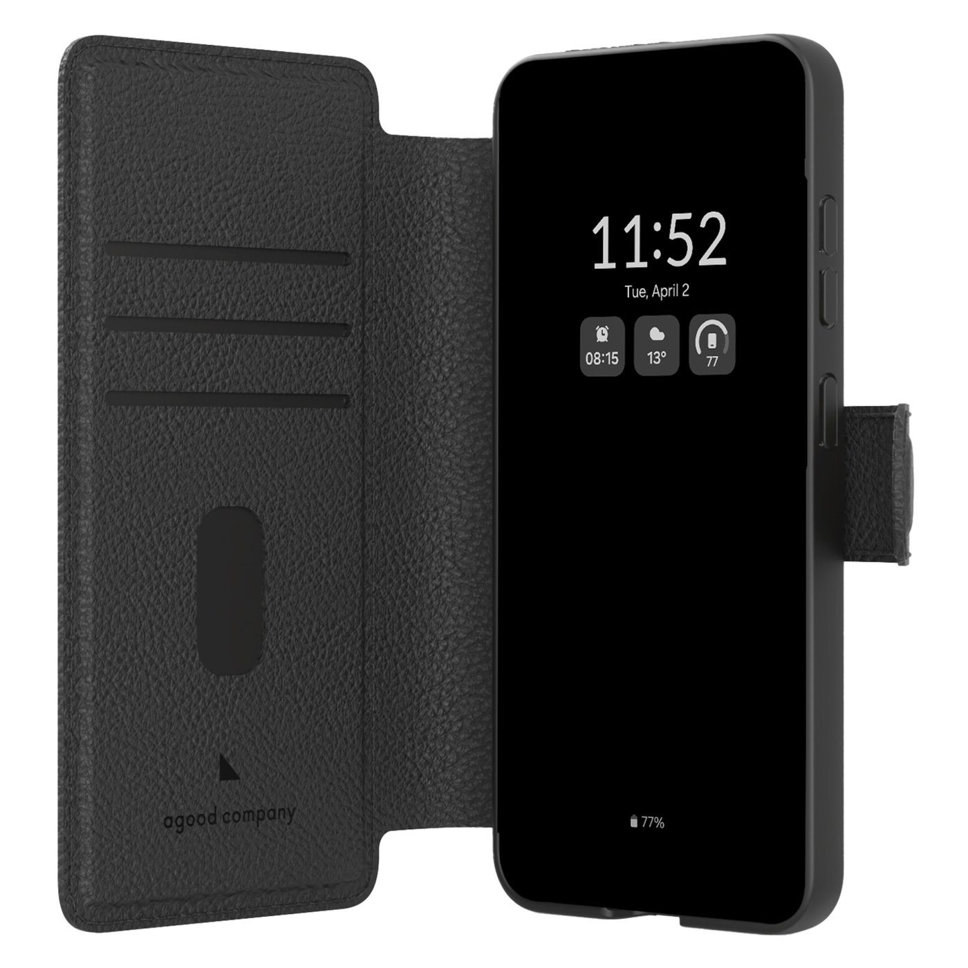 agood company Lommebokdeksel Samsung S25 Svart